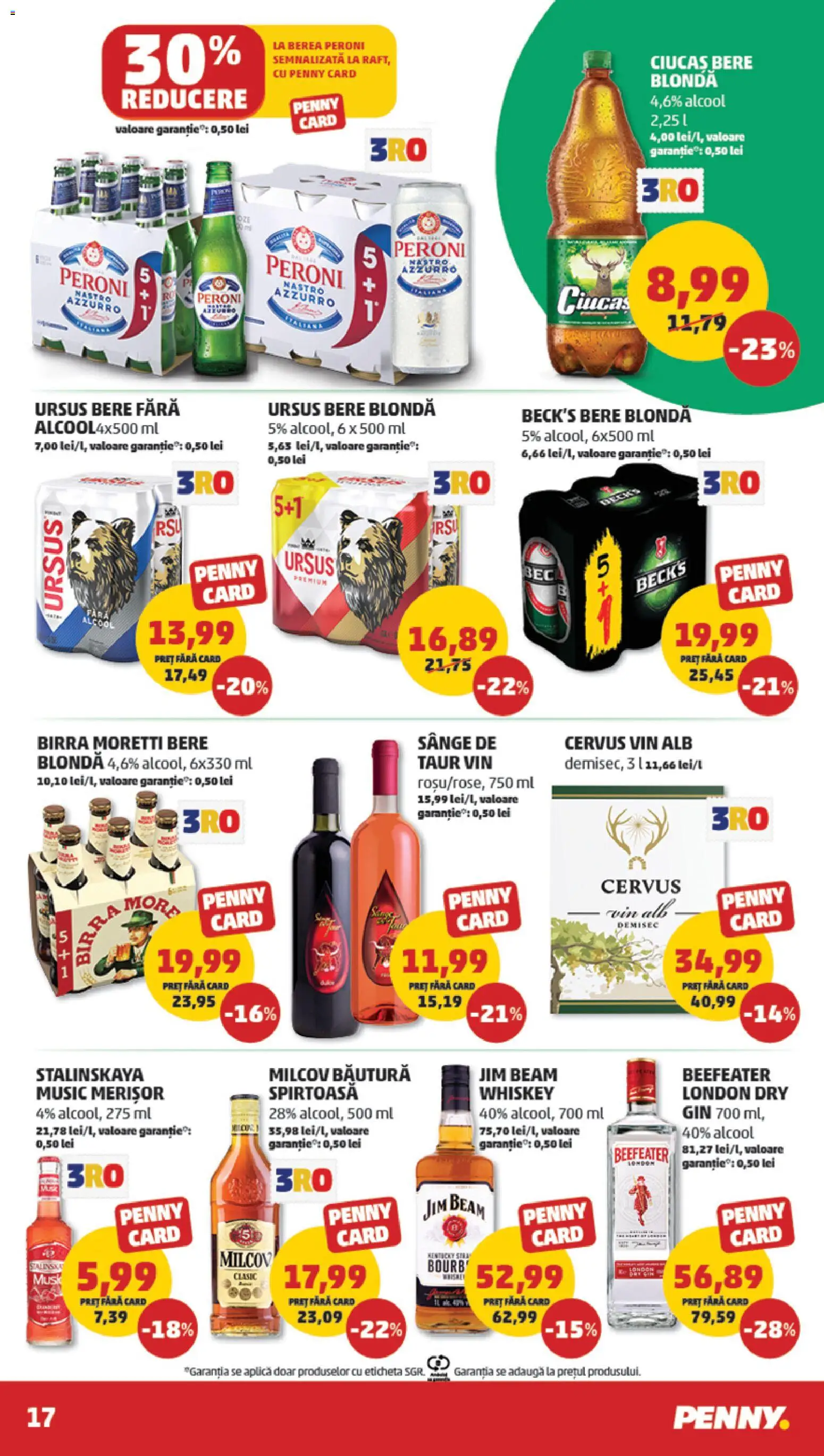 Noul catalog PENNY – valabil de la 29.10.2025 | Pagină: 17 | Produse: Vin, Bere, Gin, Whiskey