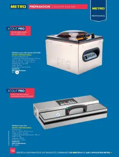 METRO - Prévisualisation de METRO - #CHR Équipement valide à partir de 01.01.2025 | Page: 132 | Produits: Machine sous vide, Sac, Poids, Cloche