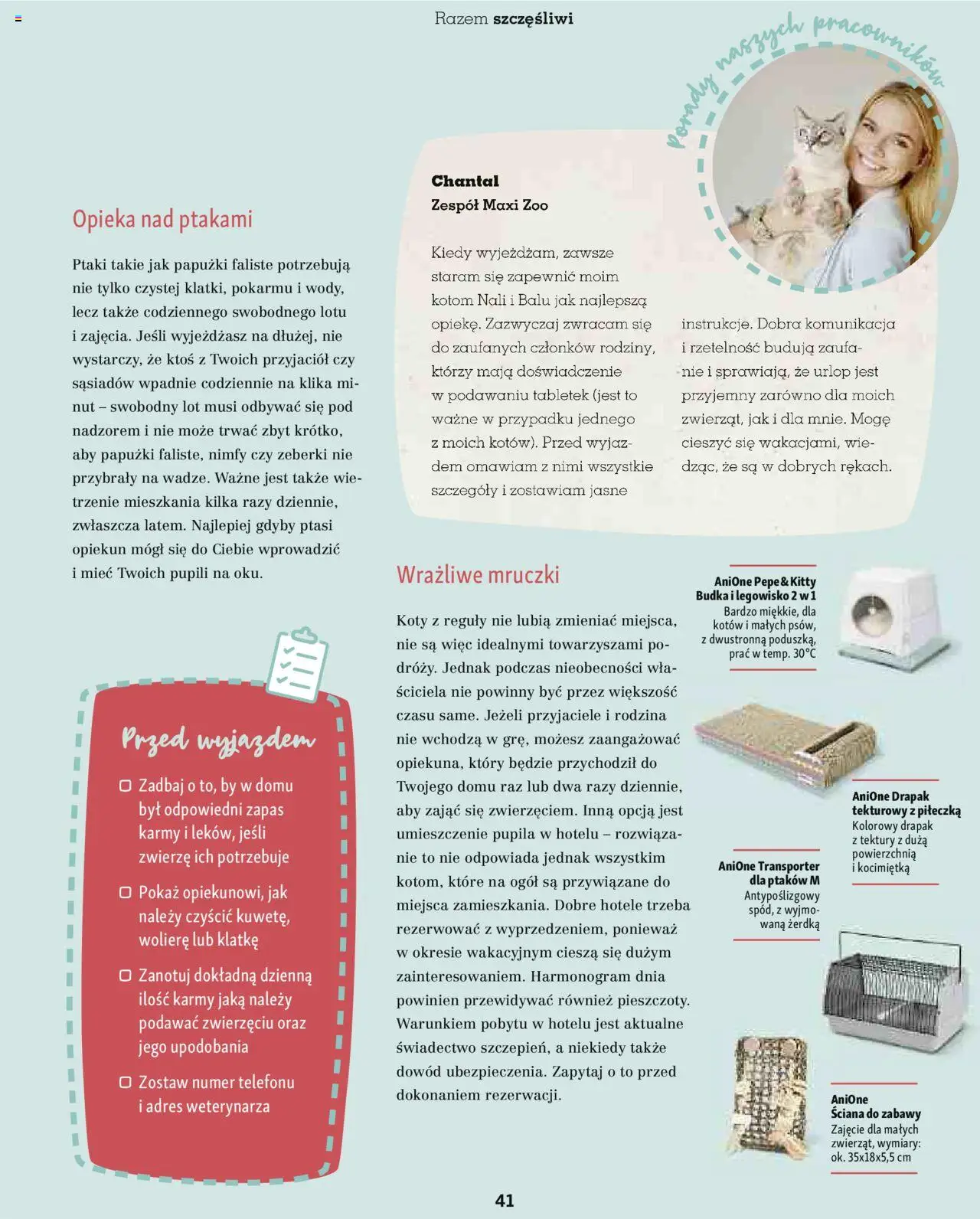 Maxi Zoo Gazetka - Magazyn od 01.05.2025 | Strona: 41 | Produkty: Drapak