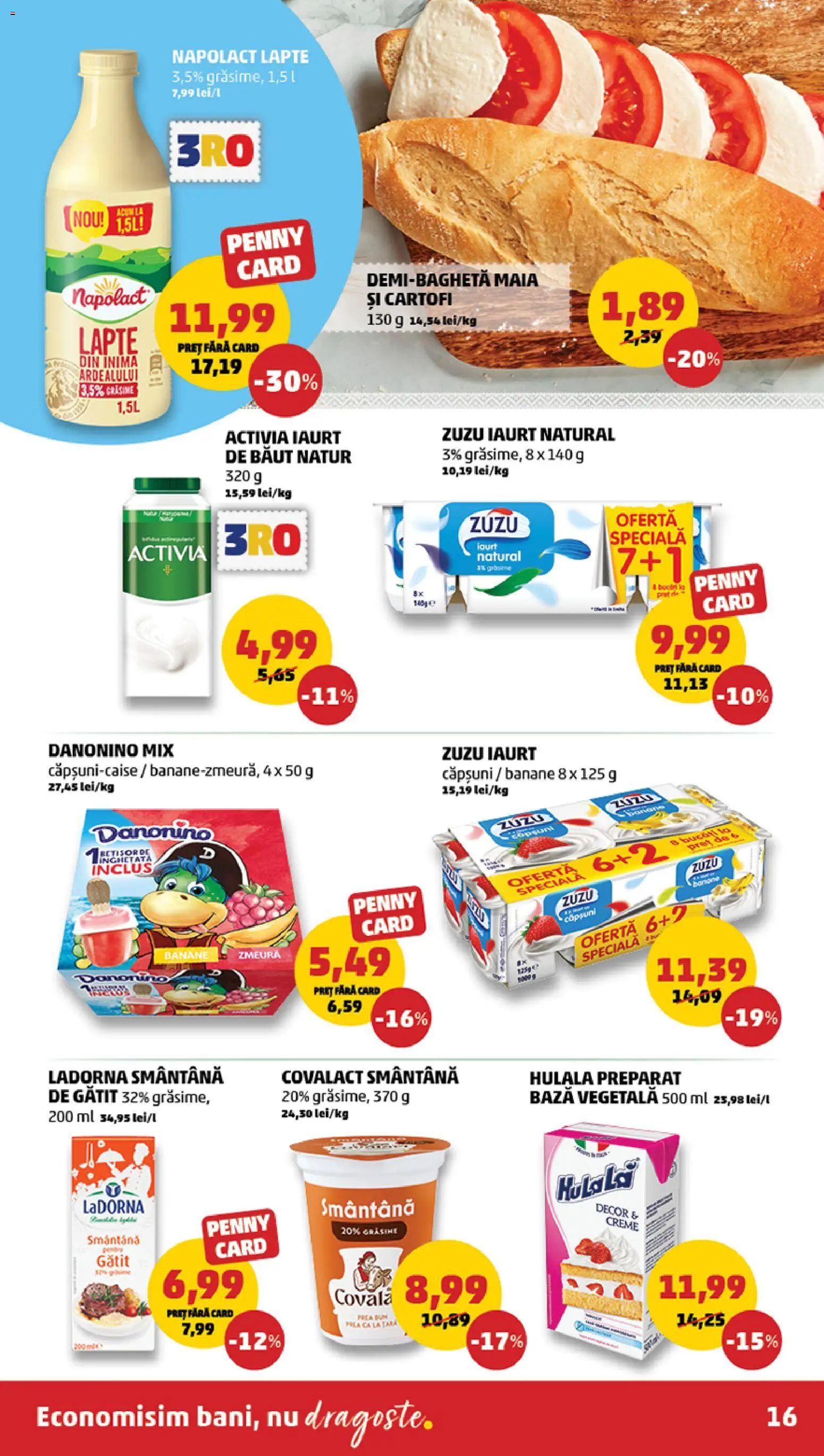 Noul catalog PENNY – valabil de la 26.11.2025 | Pagină: 16 | Produse: Zmeură, Banane, Smântână, Cartofi