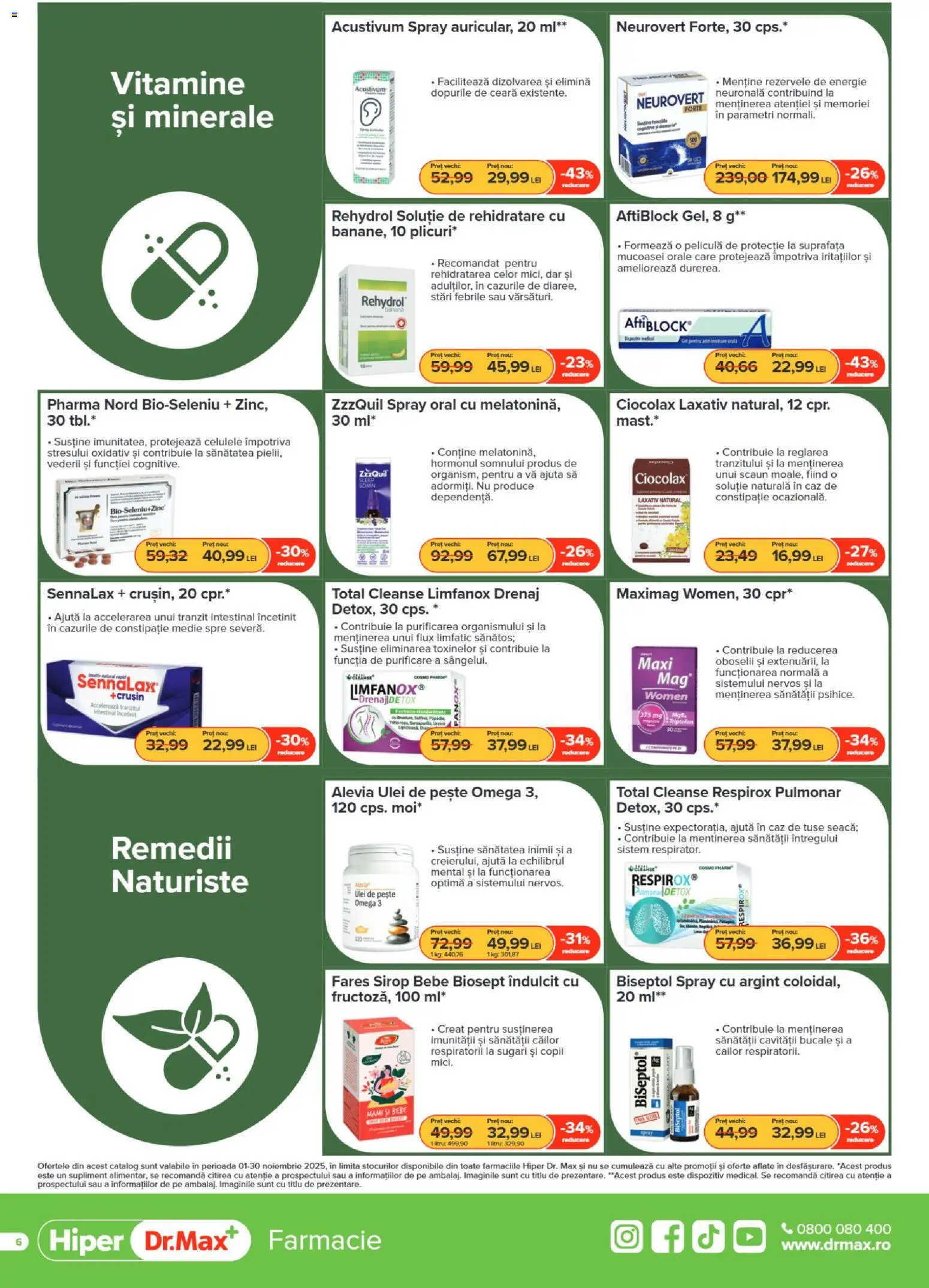 Noul catalog Dr.Max – valabil de la 01.11.2025 | Pagină: 6
