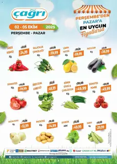02.10.2025 tarihinden itibaren geçerli olan Çağrı Market kataloğu önizlemesi