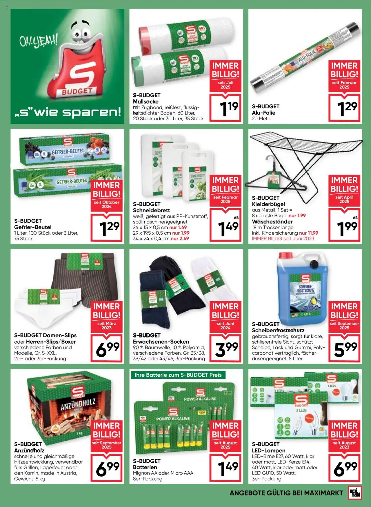 Maximarkt Flugblatt gültig ab 16.10.2025 | Seite: 17 | Produkte: Gewicht, Batterie, Kleiderbügel