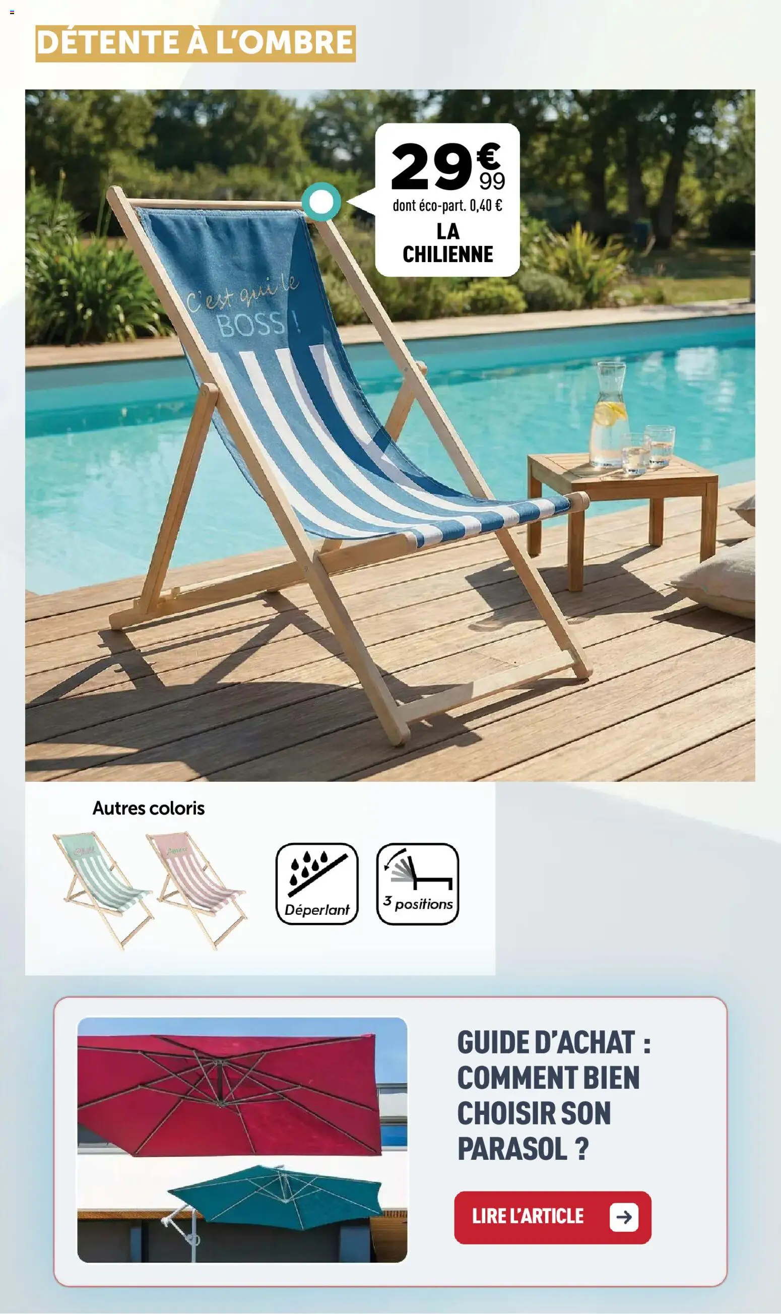 {H1} | Page: 18 | Produits: Chilienne, Parasol