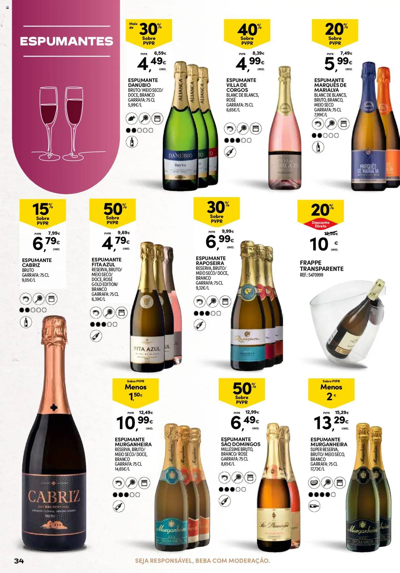 Continente - Açores: Vinhos, Enchidos e Queijos │ válido de 23.09.2025 | Página: 34 | Produtos: Espumante, Aliança
