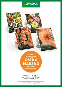 Prisma-mainoslehti voimassa 31.03.2026 alkaen