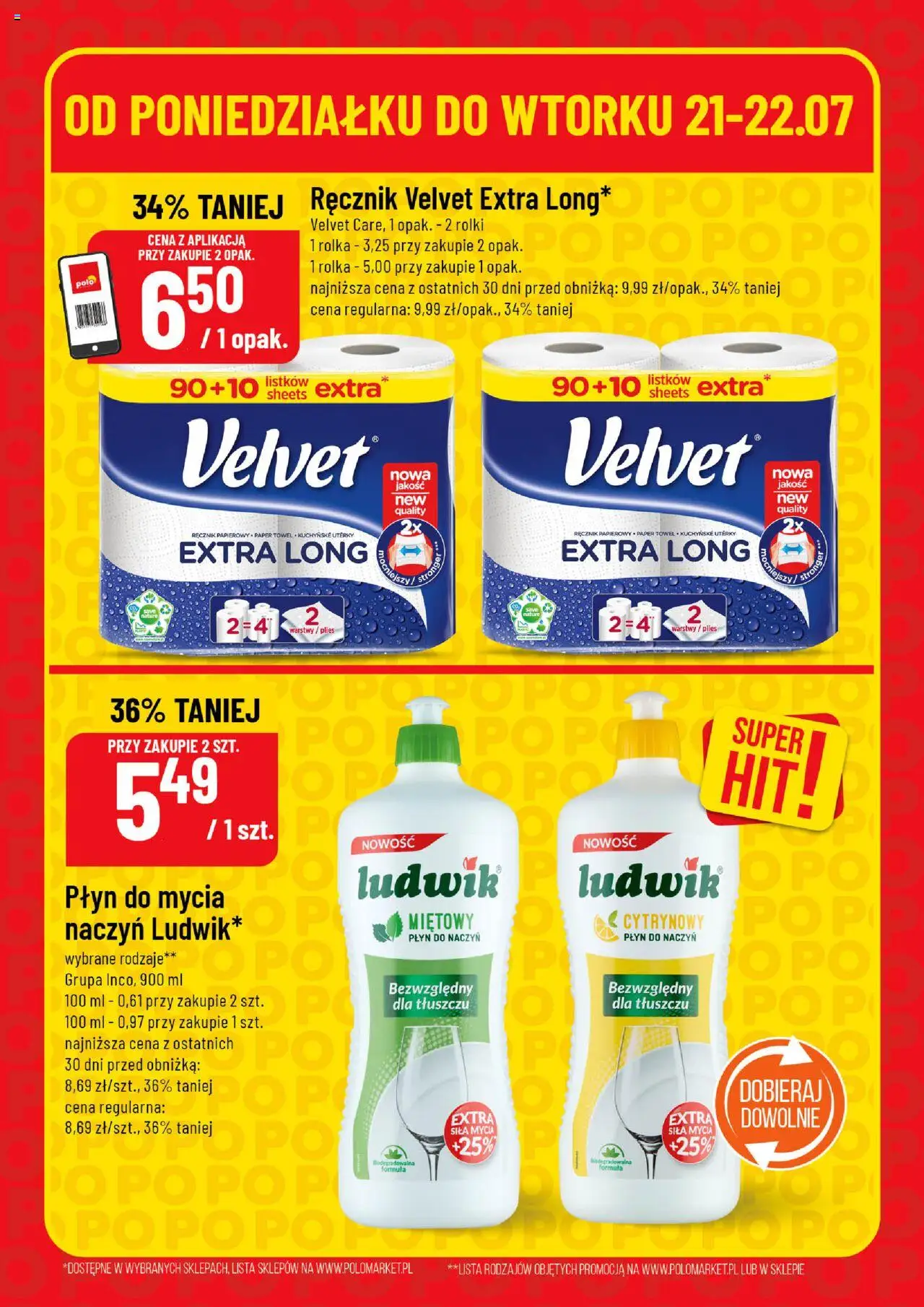 POLOmarket Gazetka - Super Hity od 21.07.2025 | Strona: 6 | Produkty: Rolki, Ręcznik papierowy