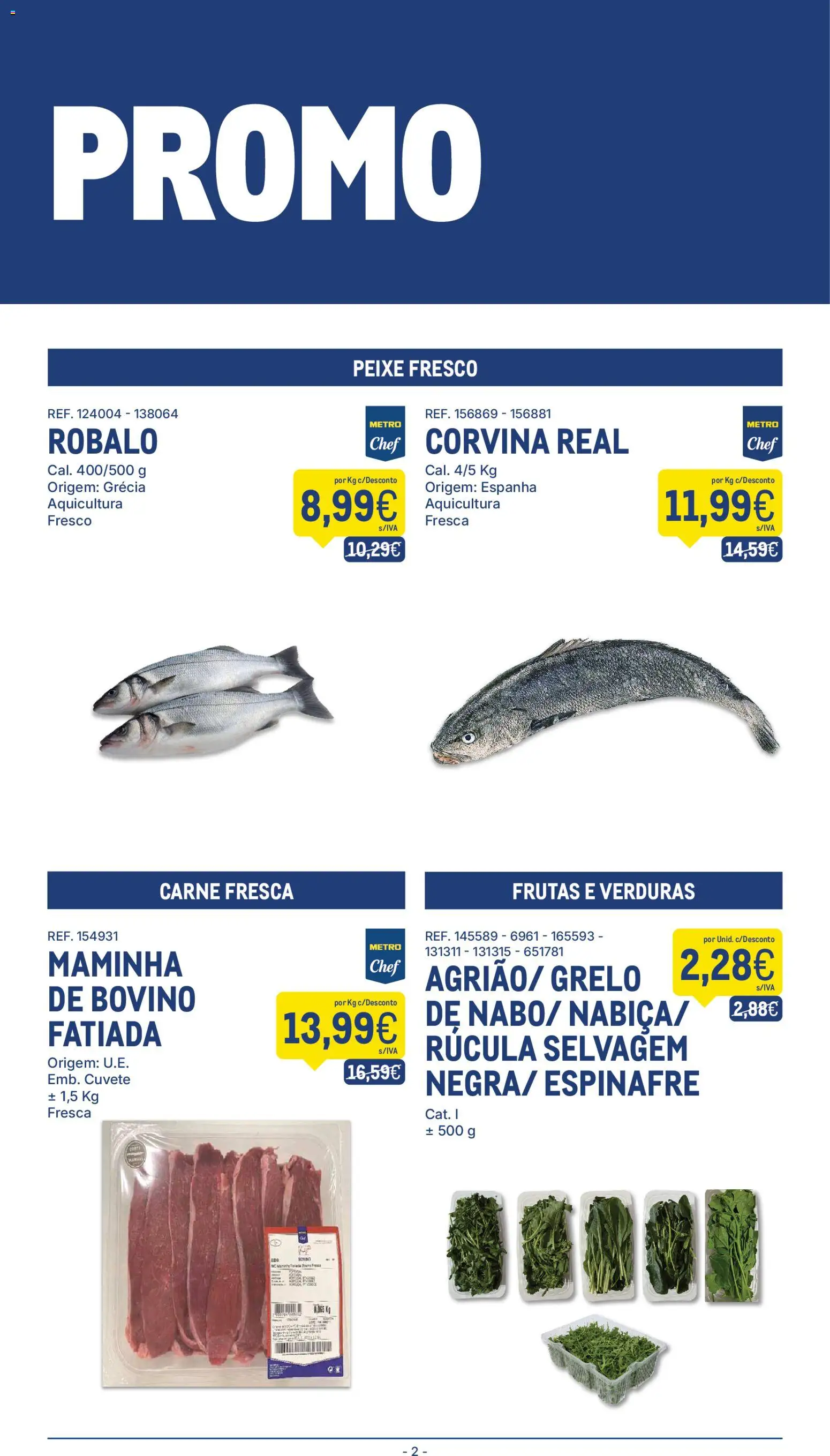 Makro folheto │ válido de 14.04.2026 | Página: 2 | Produtos: Rúcula, Peixe, Carne
