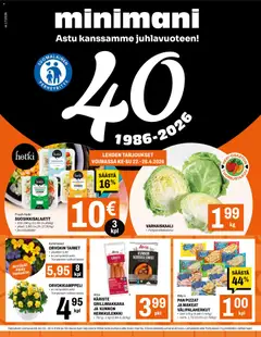 Minimani-mainoslehti voimassa 22.04.2026 alkaen