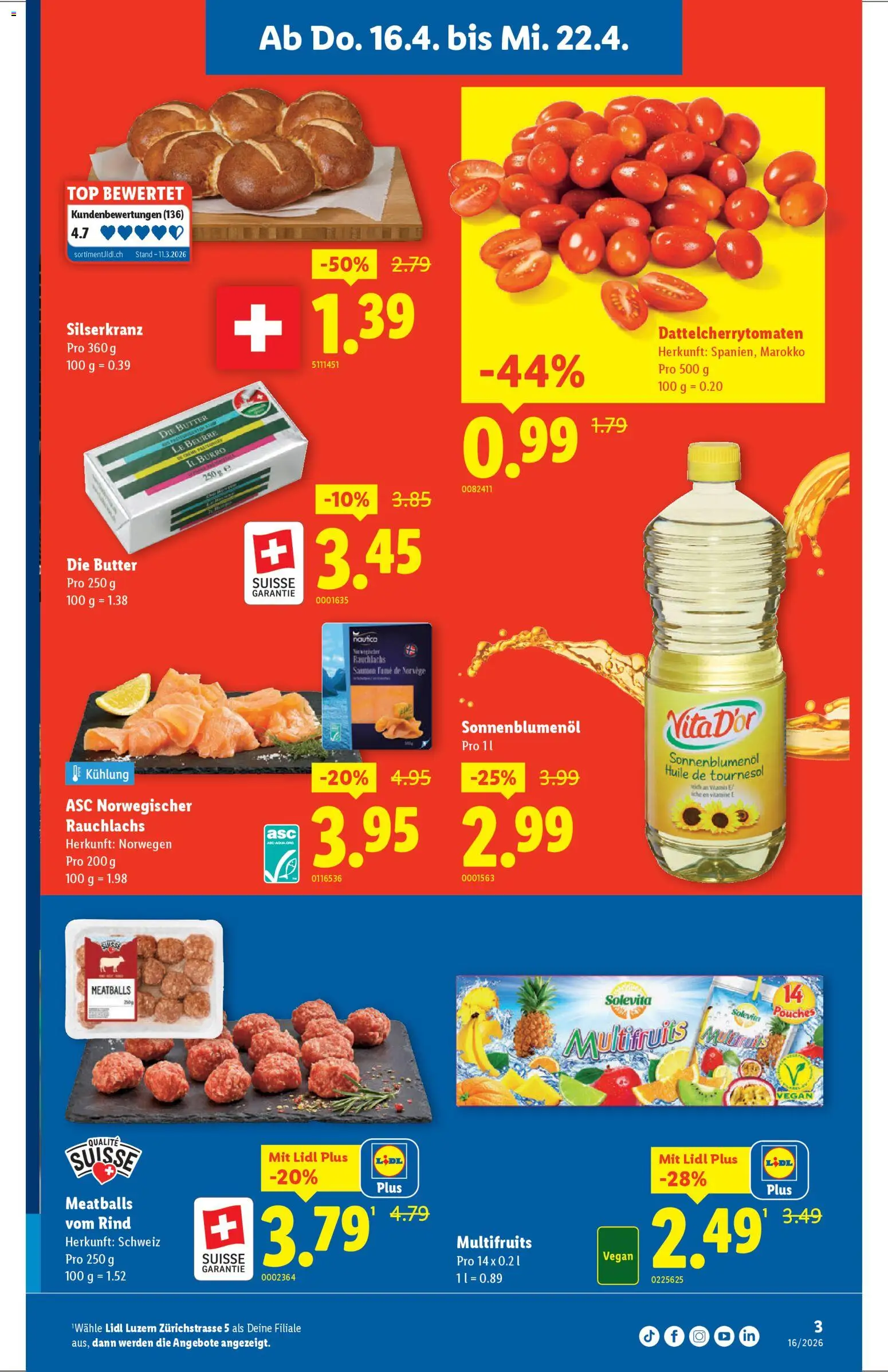 Lidl Aktionen Neueröffnung Luzern – gültig ab 16.04.2026 | Seite: 3