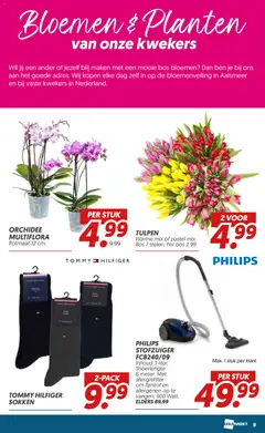 Dekamarkt folder - Den Helder Marsdiep - Voorbeeld van een folder van Dekamarkt, geldig van 19.03.2026 | Pagina: 9 | Producten: Sokken, Bloemen, Stofzuiger