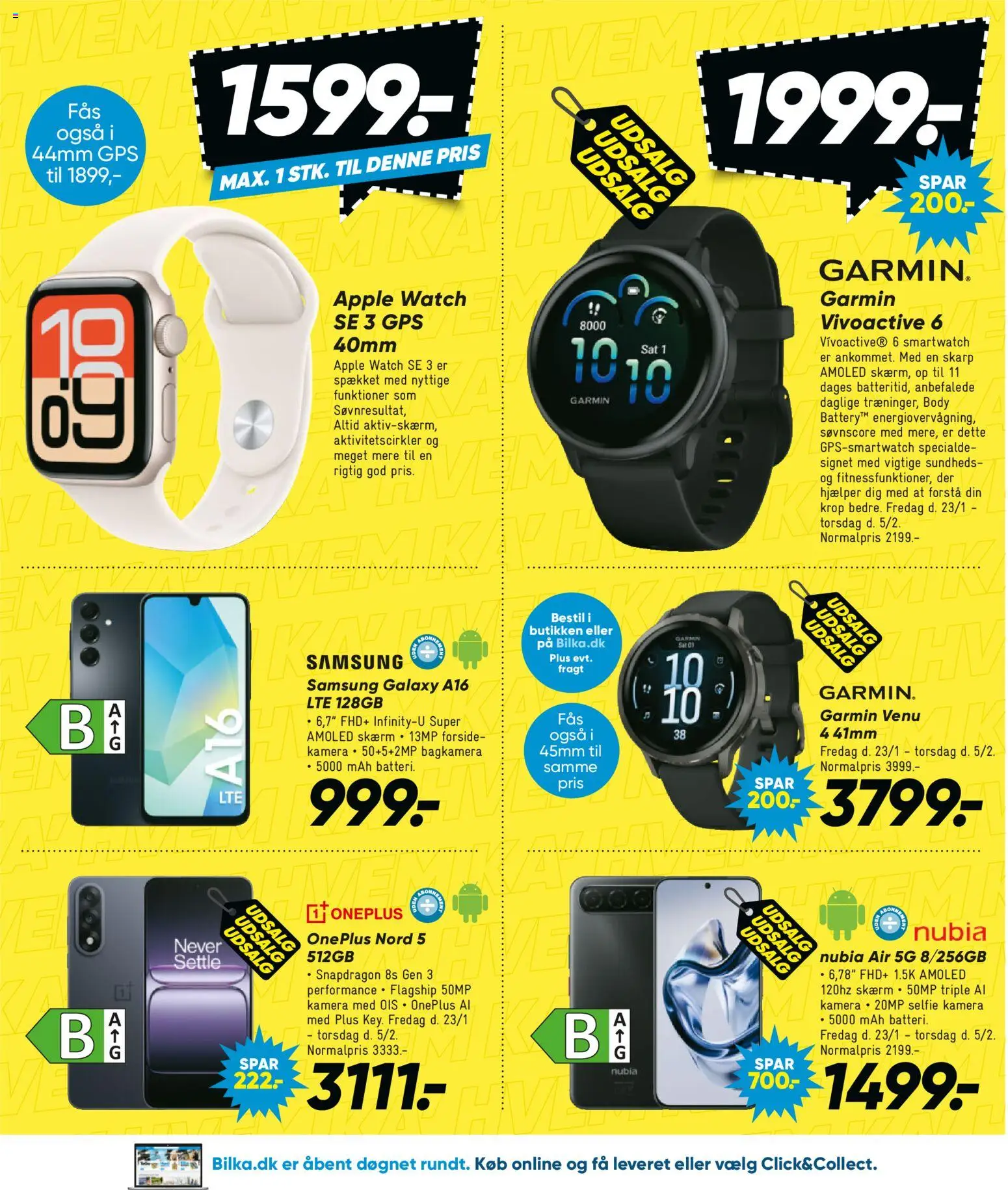 Bilka tilbudsavis – gyldig fra 23.01.2026 | Side: 10 | Produkter: Skærm, Søm, Kamera, Smartwatch
