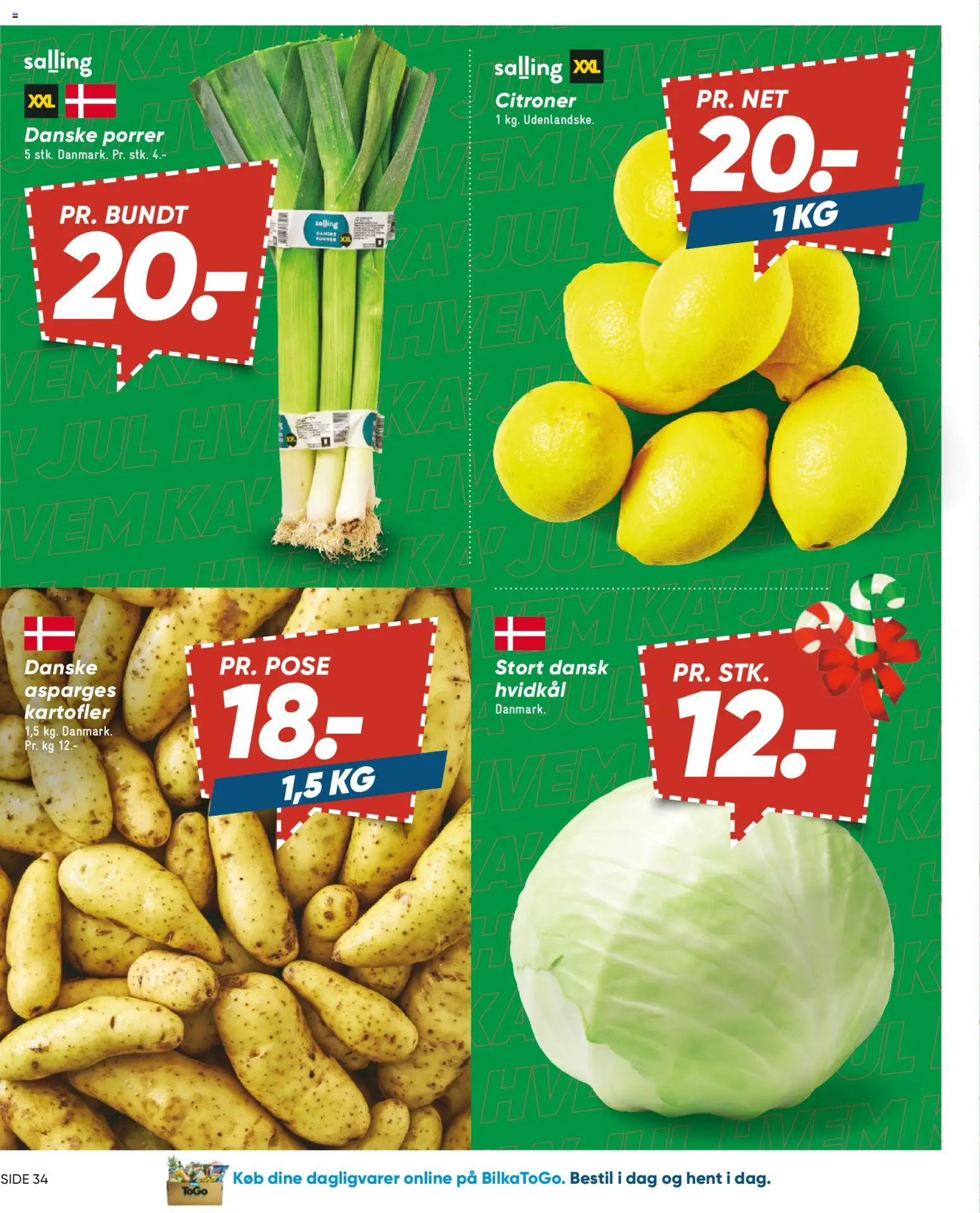 Bilka tilbudsavis – gyldig fra 12.12.2025 | Side: 42 | Produkter: Kartofler, Porrer, Hvidkål, Asparges