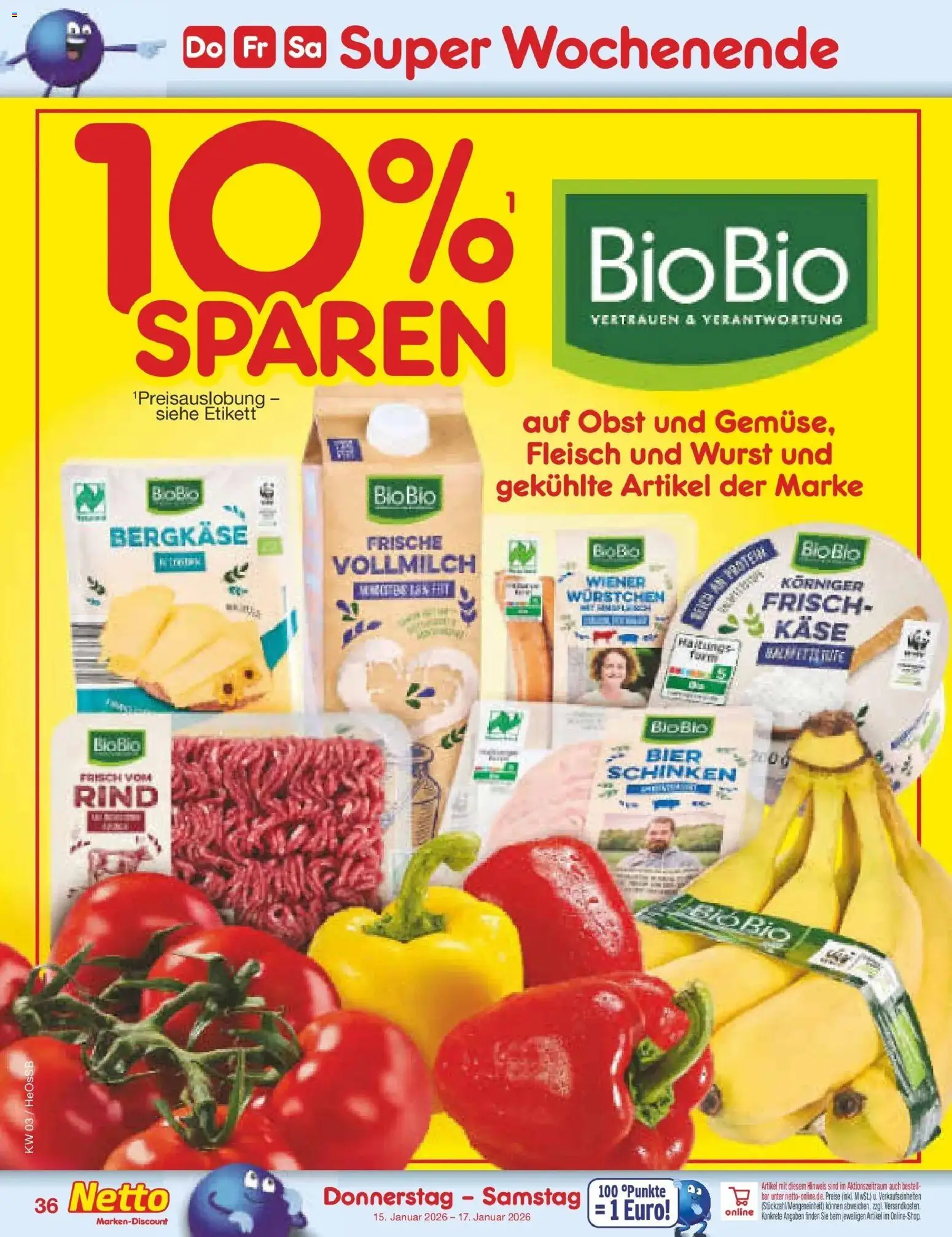 Netto Marken-Discount prospekt Kröpelin	 – gültig ab 12.01.2026 | Seite: 40 | Produkte: Obst, Wurst, Schinken, Fleisch