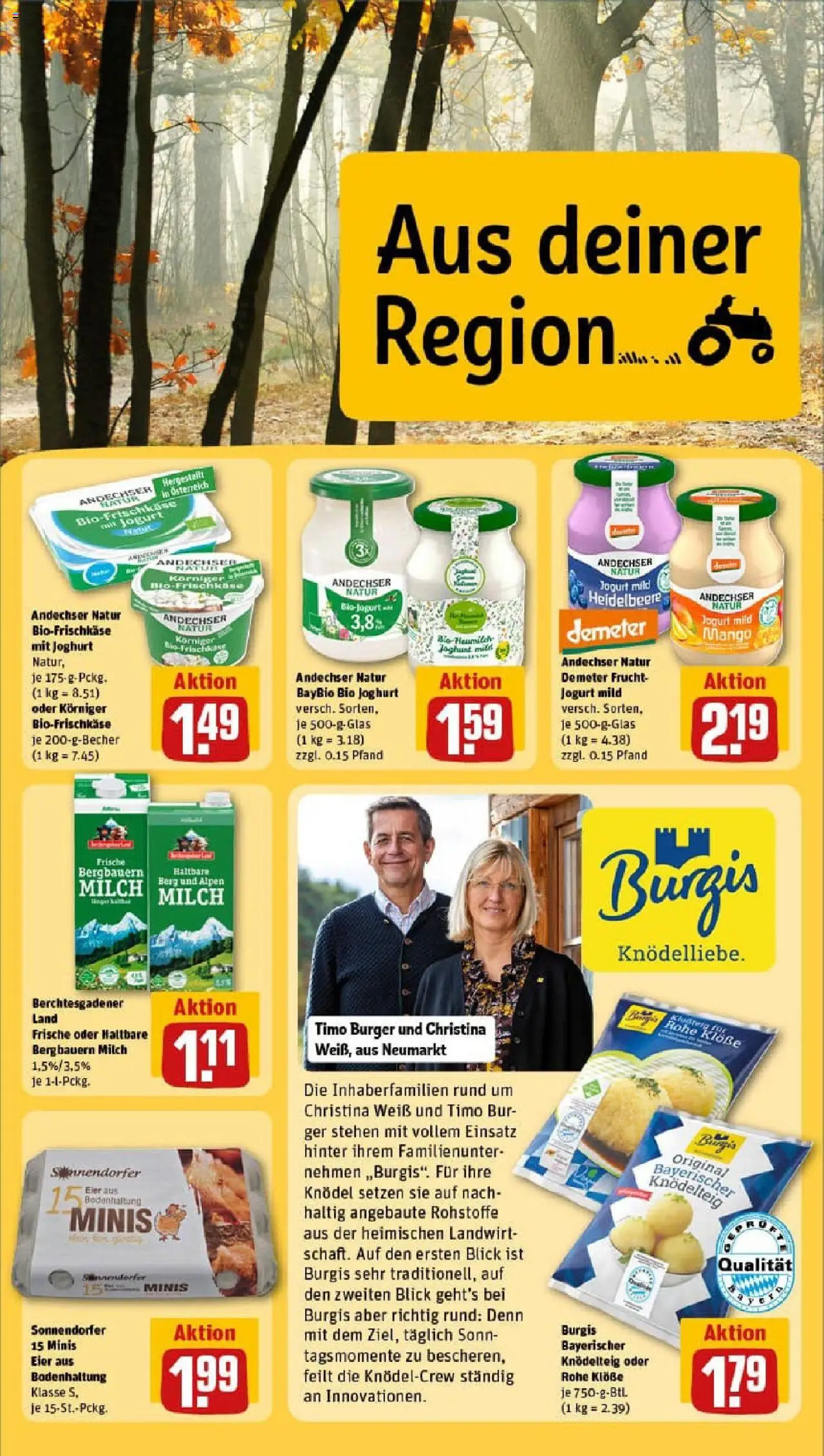 Rewe prospekt Mainburg	 – gültig ab 28.09.2025 | Seite: 24 | Produkte: Milch, Eier, Burger, Mango