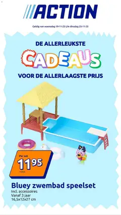 Action - Cadeautjesfolderon - Voorbeeld van een folder van Action, geldig van 19.11.2025