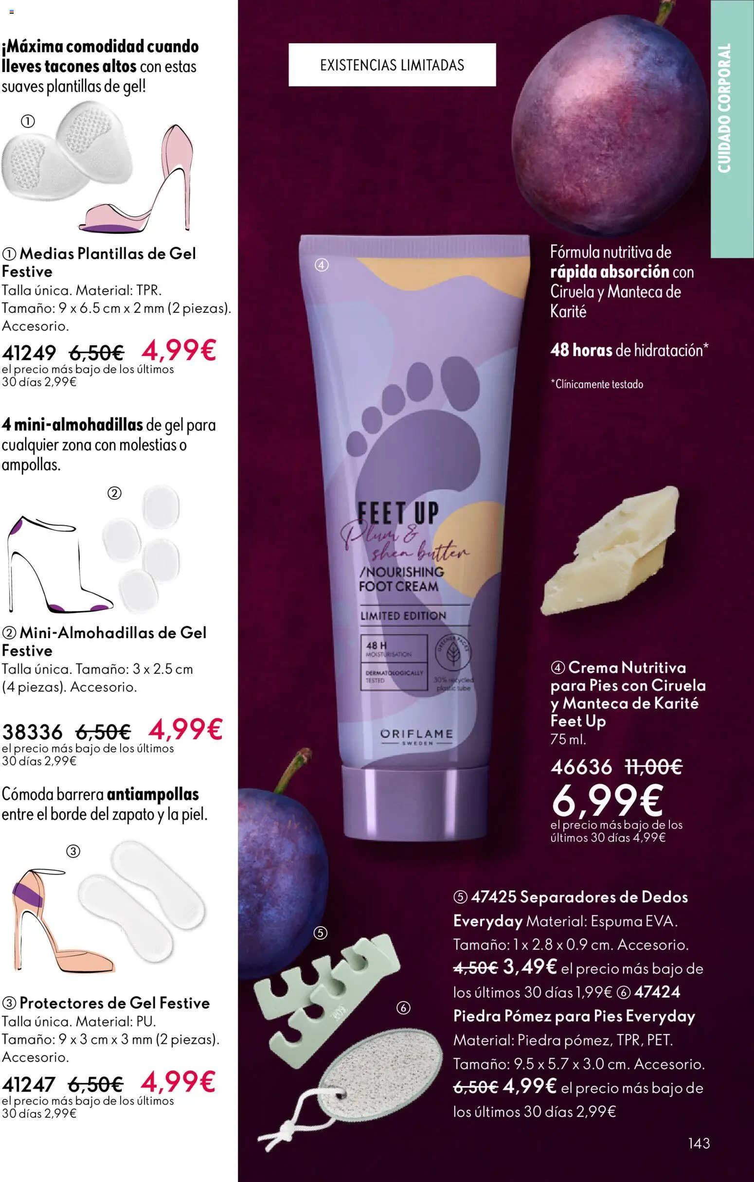 Oriflame - Catálogo Campaña 1 │ válido desde el 31.12.2025 | Página: 143 | Productos: Medias, Manteca, Tacones altos, Crema