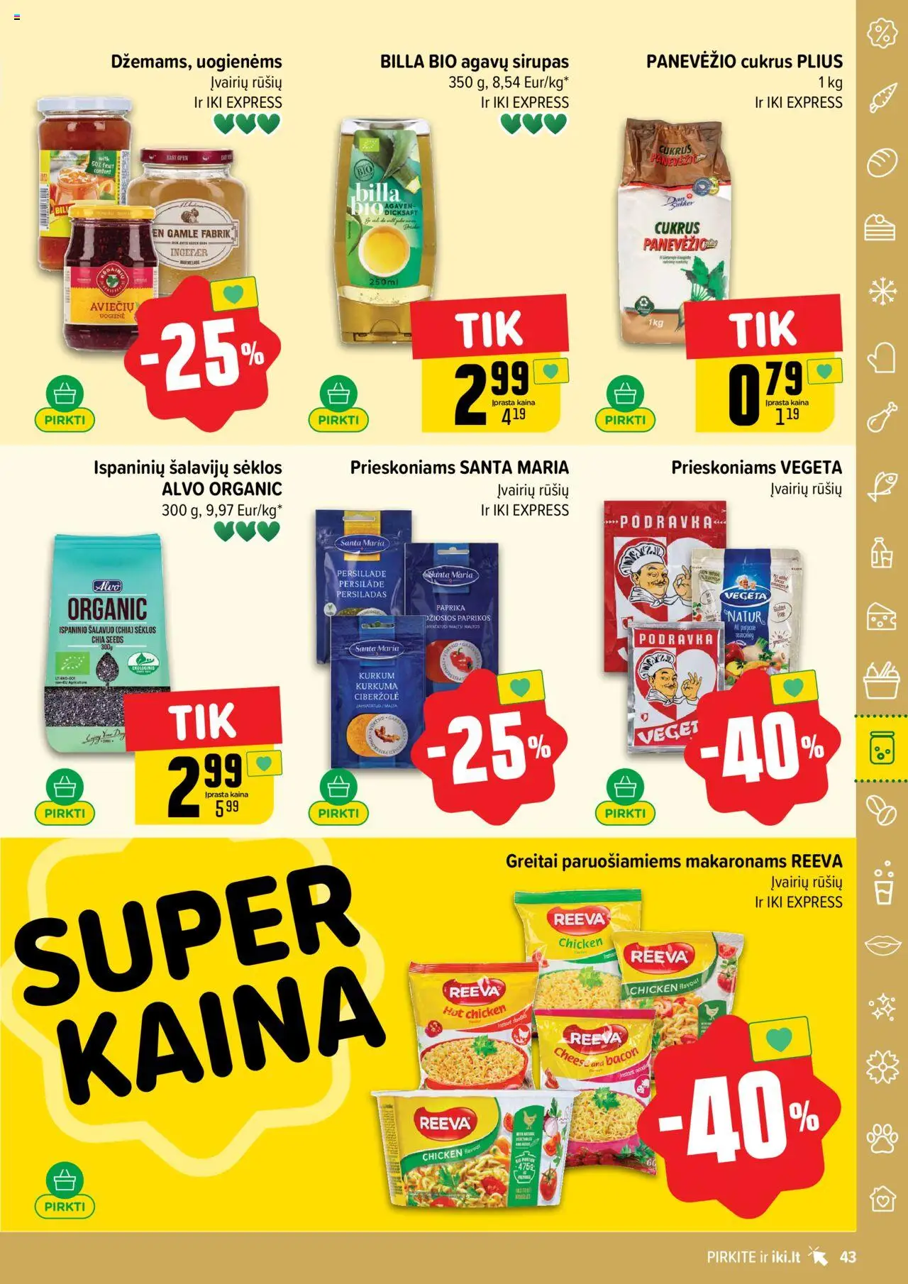 IKI akcijos nuo 08.09.2025 | Puslapis: 43 | Prekių: Paprika, Sėklos, Cukrus