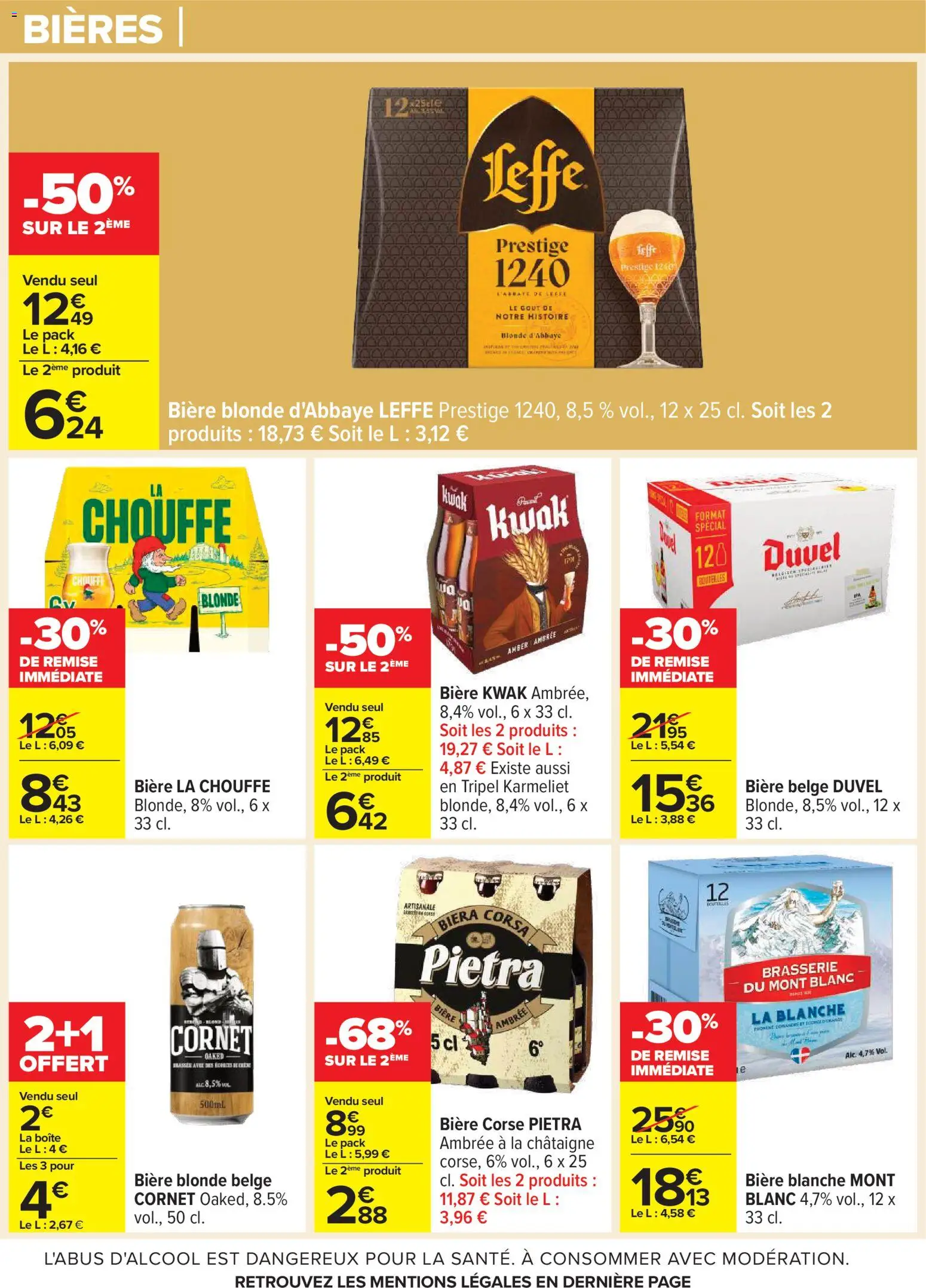 {H1} | Page: 15 | Produits: Bière blonde, Bière Blonde D'Abbaye Leffe, Bière