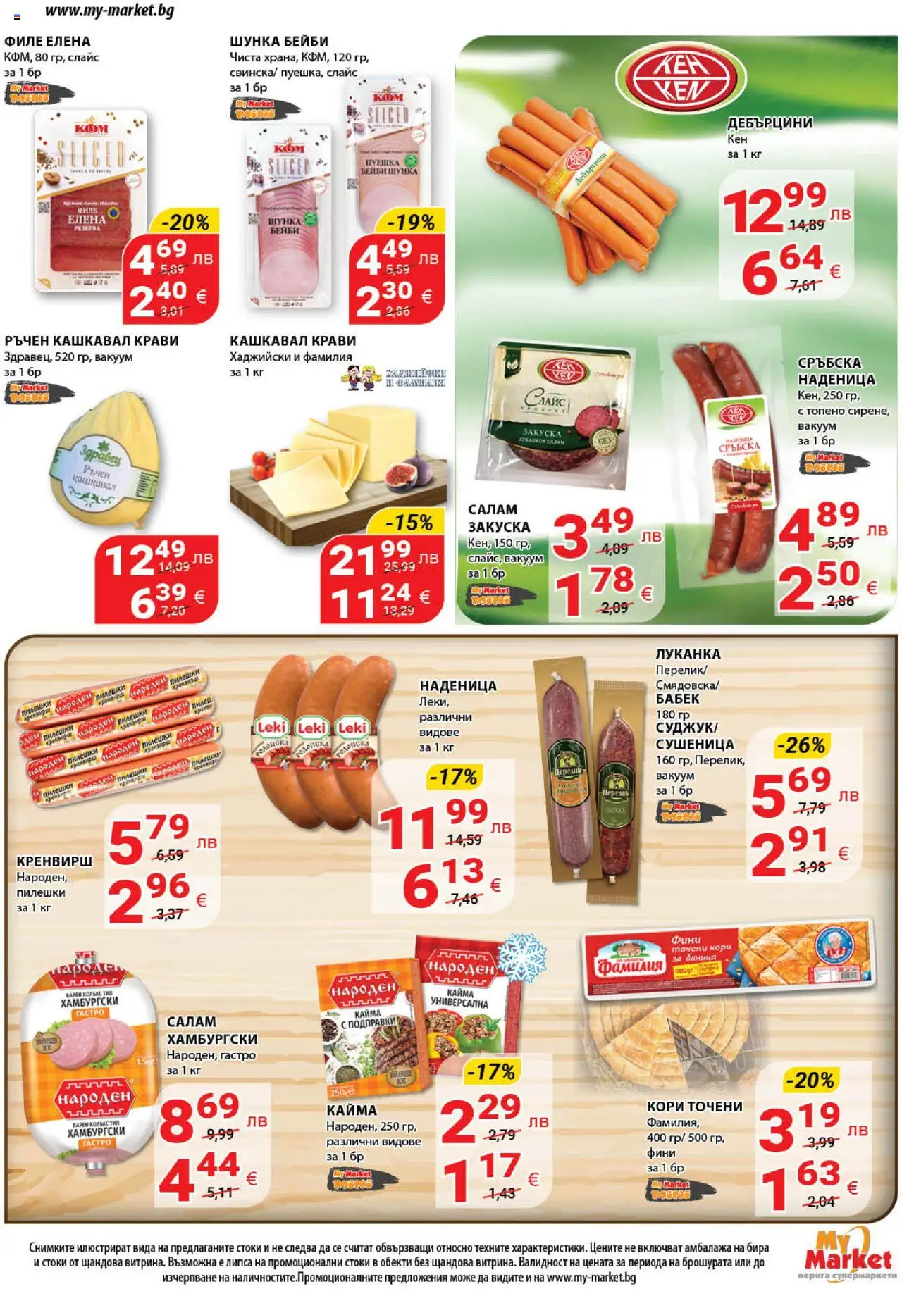  | Страница: 8 | Продукти: Шунка, Бира, Точени кори, Кашкавал