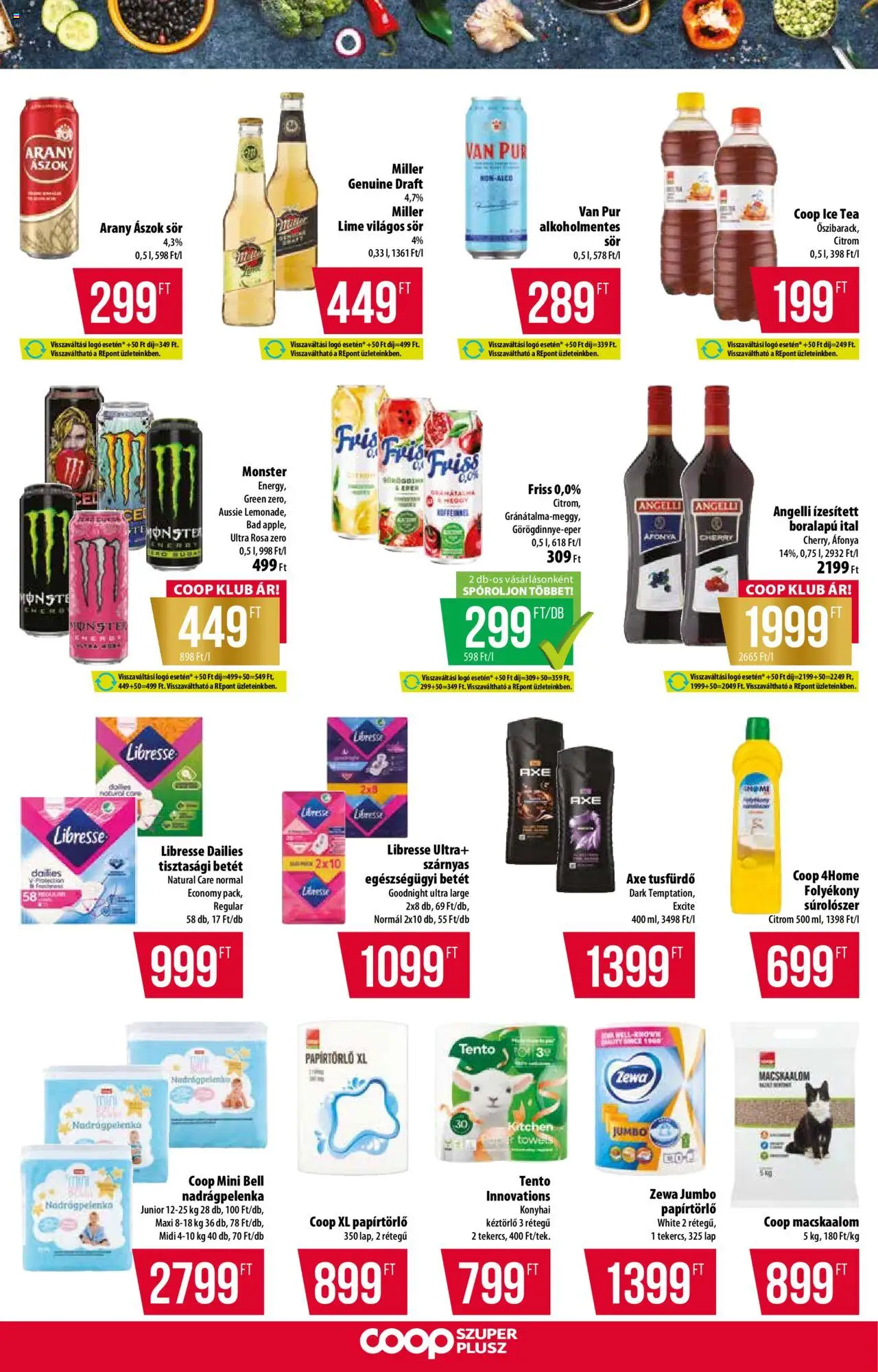 COOP akciós ujság - amely érvényes a következő dátumtól: 03.07.2025 | Oldal: 11 | Termékek: Macskaalom, Ice tea, Gránátalma, Tusfürdő