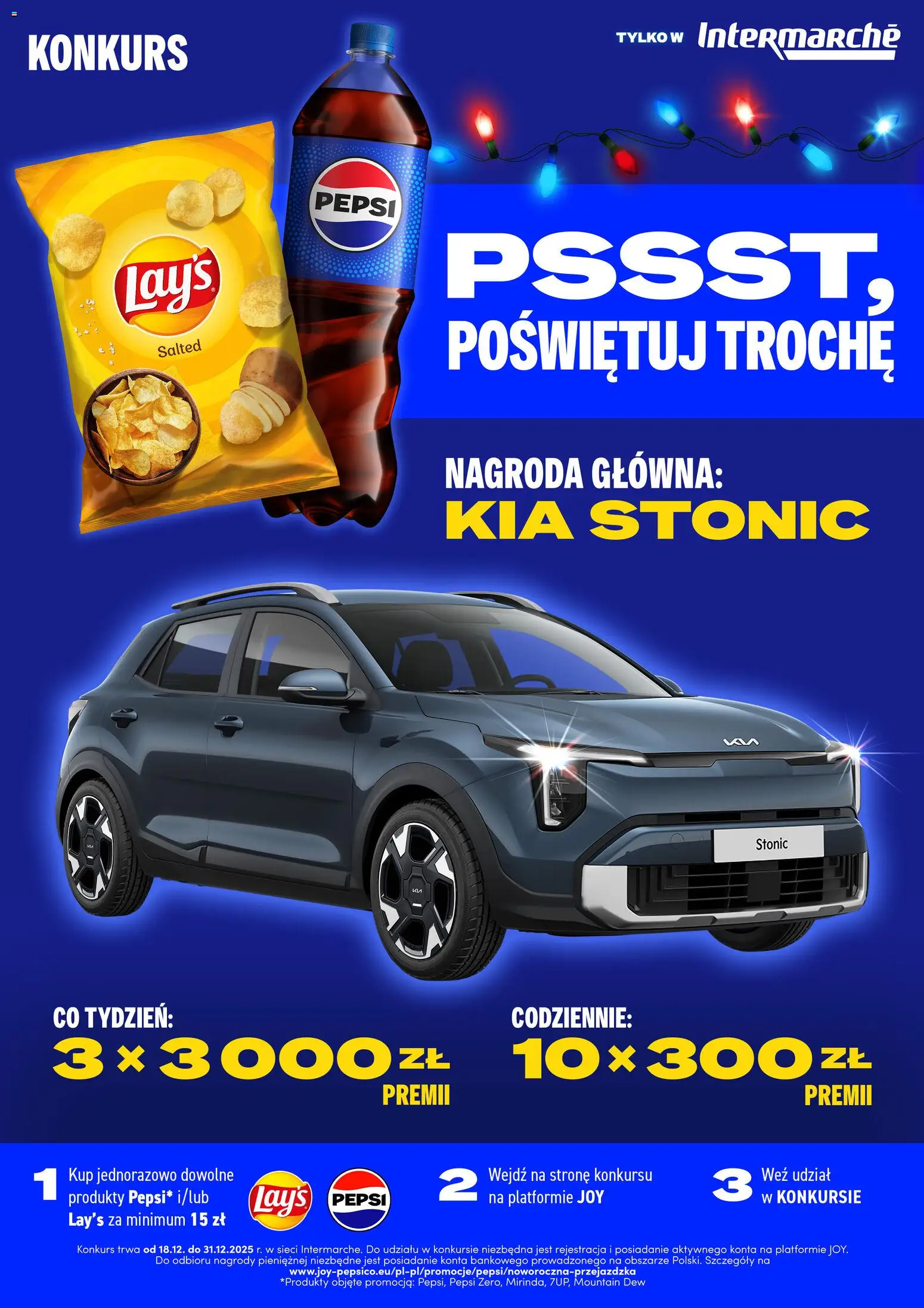 Intermarche Konkurs - Pssst poświętuj trochę od 18.12.2025 | Strona: 1 | Produkty: Pepsi