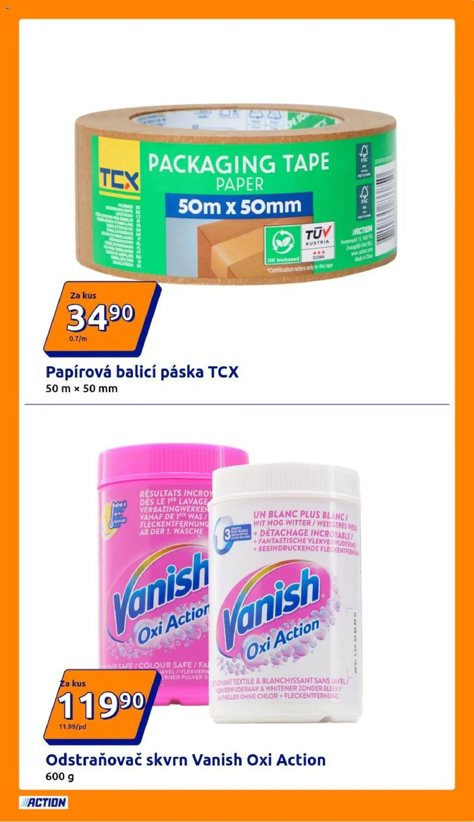 Action leták od 01.04.2026 | Strana: 3 | Produkty: Vanish oxi action, Vanish