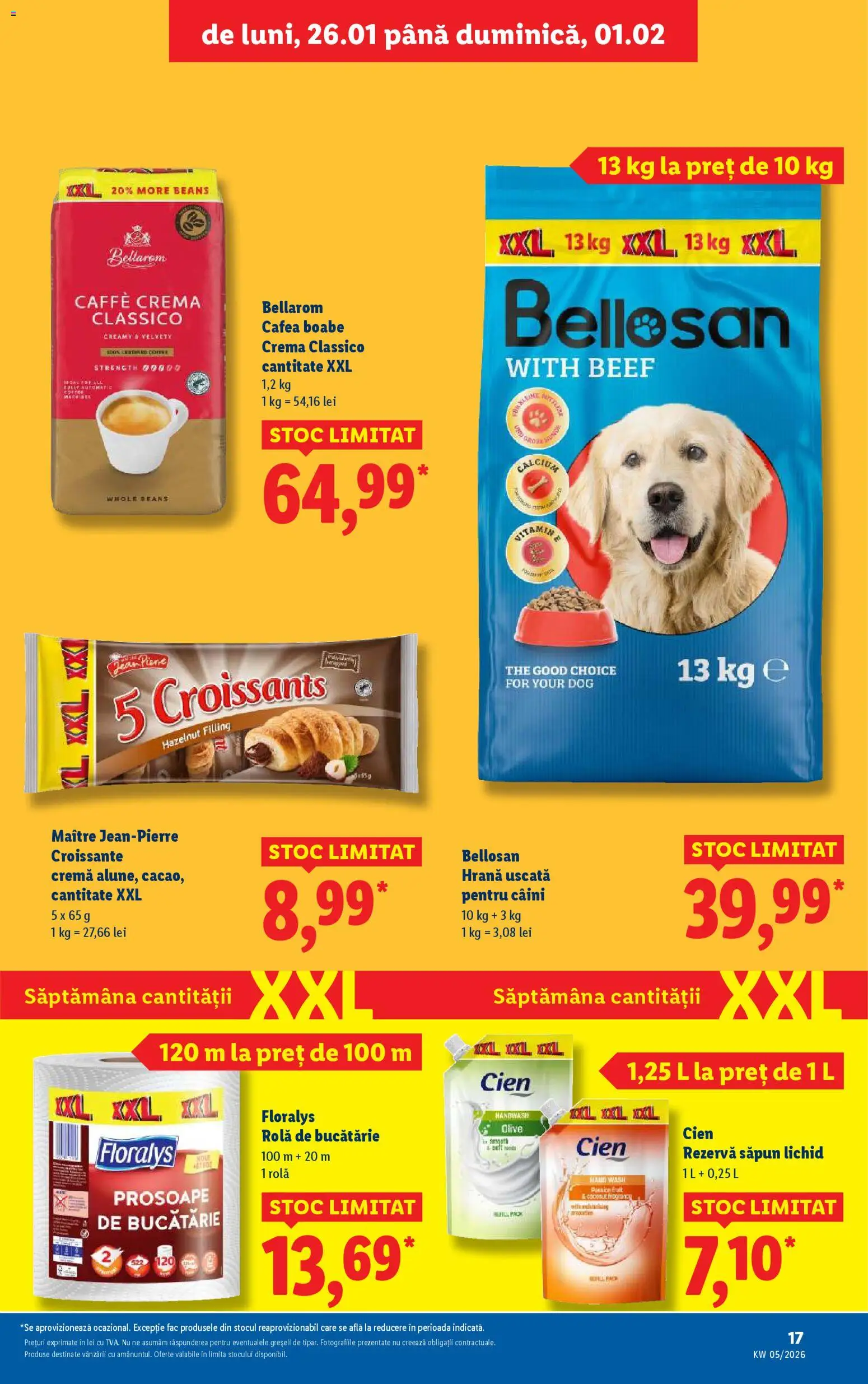 Noul catalog Lidl – valabil de la 26.01.2026 | Pagină: 17 | Produse: Bucătărie, Cafea, Săpun lichid, Rezervă săpun