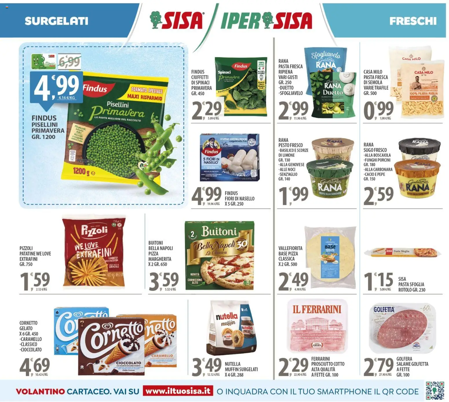 Volantino SISA del 24.10.2025 | Pagina: 5 | Prodotti: Salame, Limone, Noci, Nasello