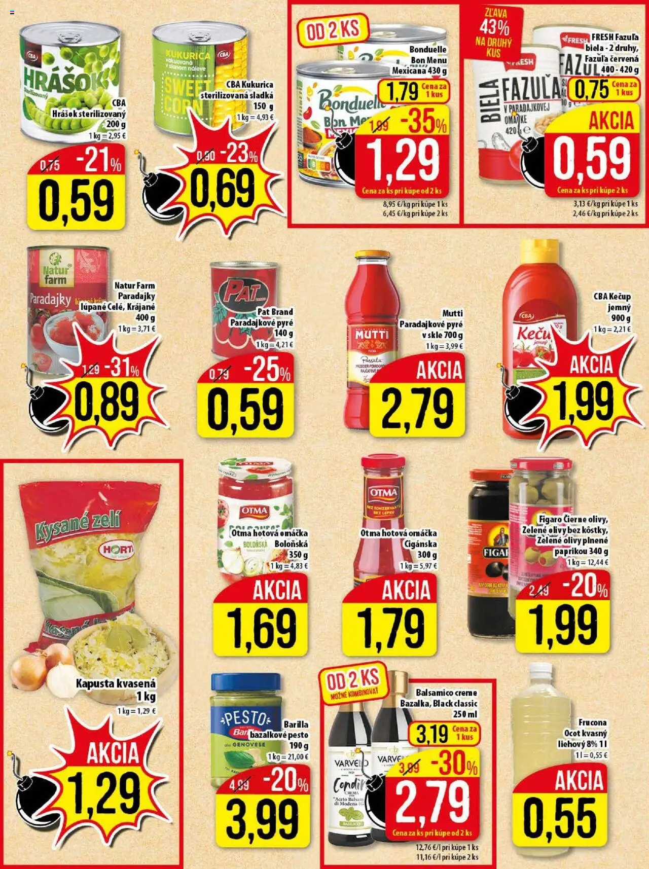 Nové Klas akcie – leták je platný od 13.10.2025 | Strana: 17 | Produkty: Paradajky, Fazuľa, Omáčka, Ocot