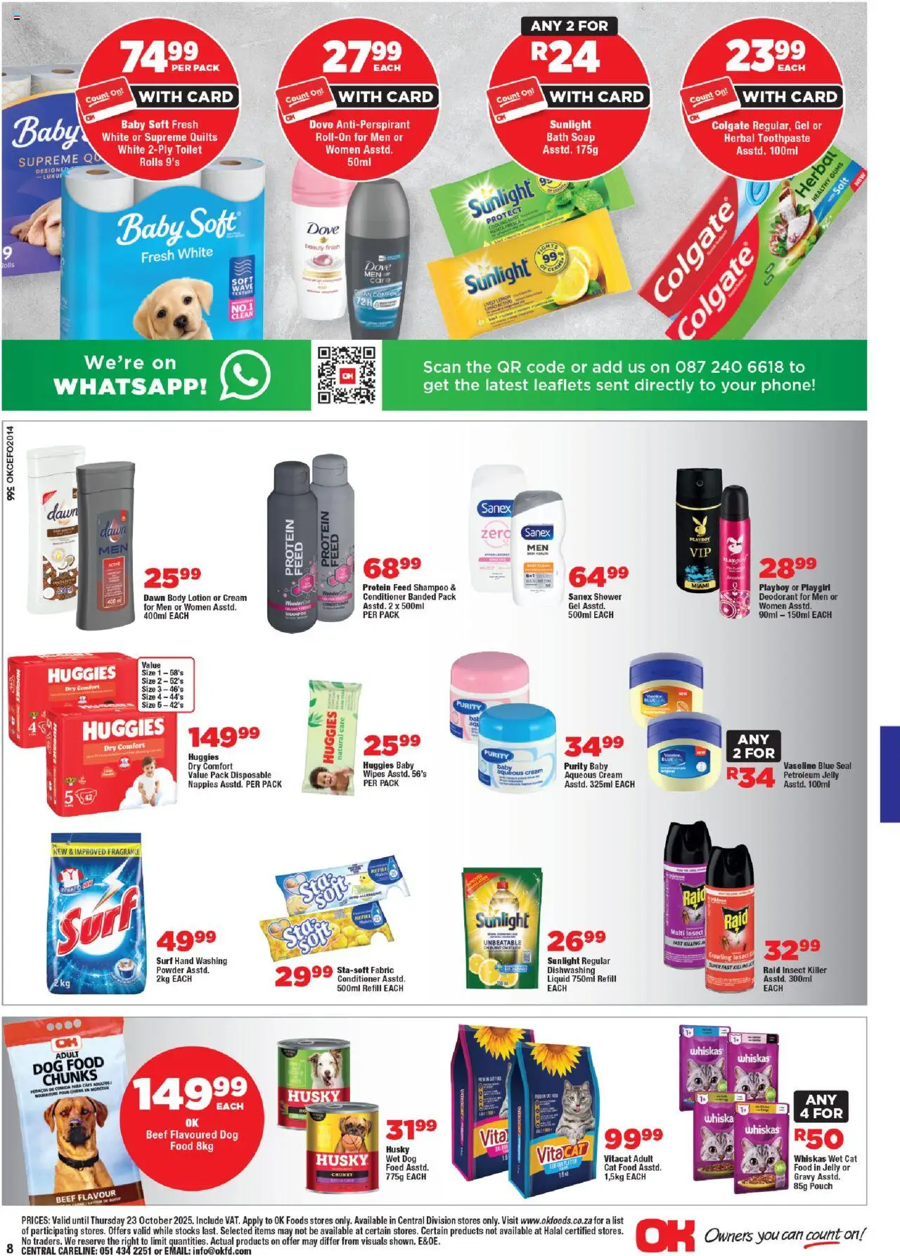 New OK Foods catalogue – valid from 15.10.2025 | Page: 8 | Products: Phone, Fragrance, Powder, Soap