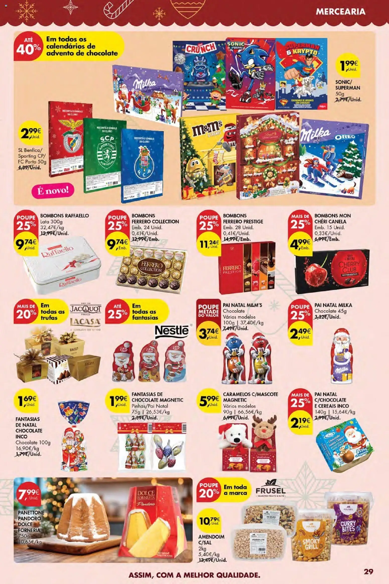 Pingo Doce Black Friday │ válido de 27.11.2025 | Página: 29 | Produtos: Canela, Nestlé, Chocolate, Cereais