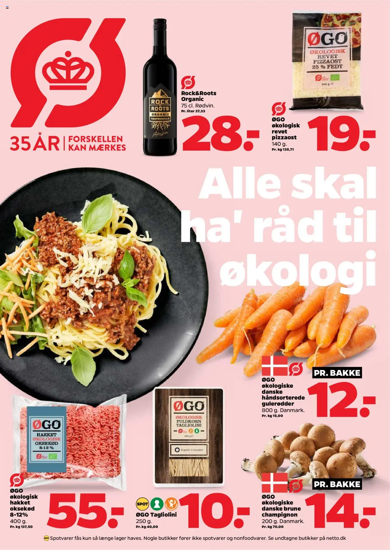 Netto tilbudsavis – gyldig fra 04.10.2025 | Side: 16 | Produkter: Pizza, Pasta, Oksekød, Gulerødder