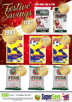 Super Save specials catalogue – valid from 02.12.2025 | Page: 13 | Products: Maize meal