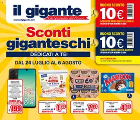 Anteprima del volantino Volantino Il Gigante	 valido a partire dal 24.07.2025