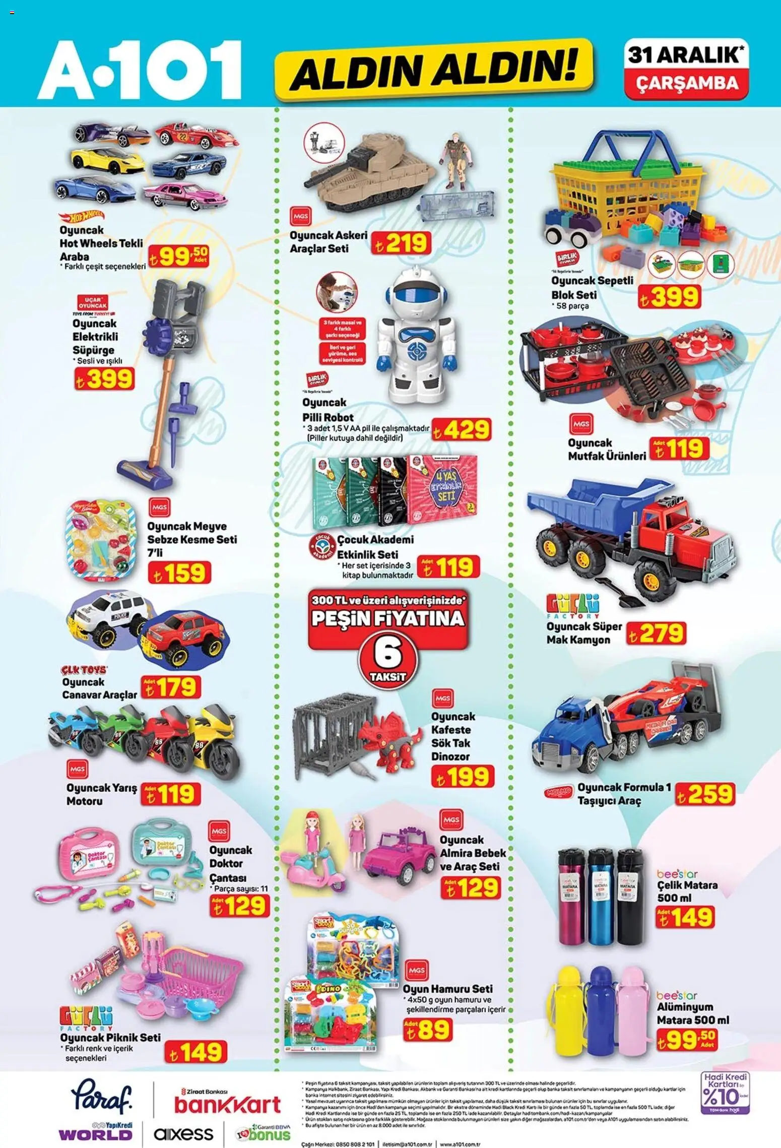A101 Katalog Aldın Aldın - 31.12.2025 tarihinden itibaren geçerlidir | Sayfa: 11 | Ürünler: Robot, Pil, Meyve, Oyun