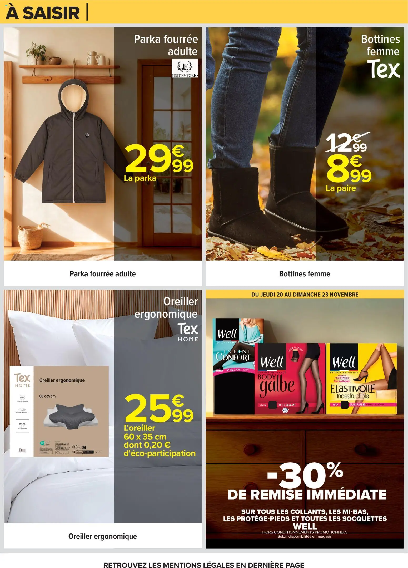 {H1} | Page: 65 | Produits: Body, Oreiller, Bottines