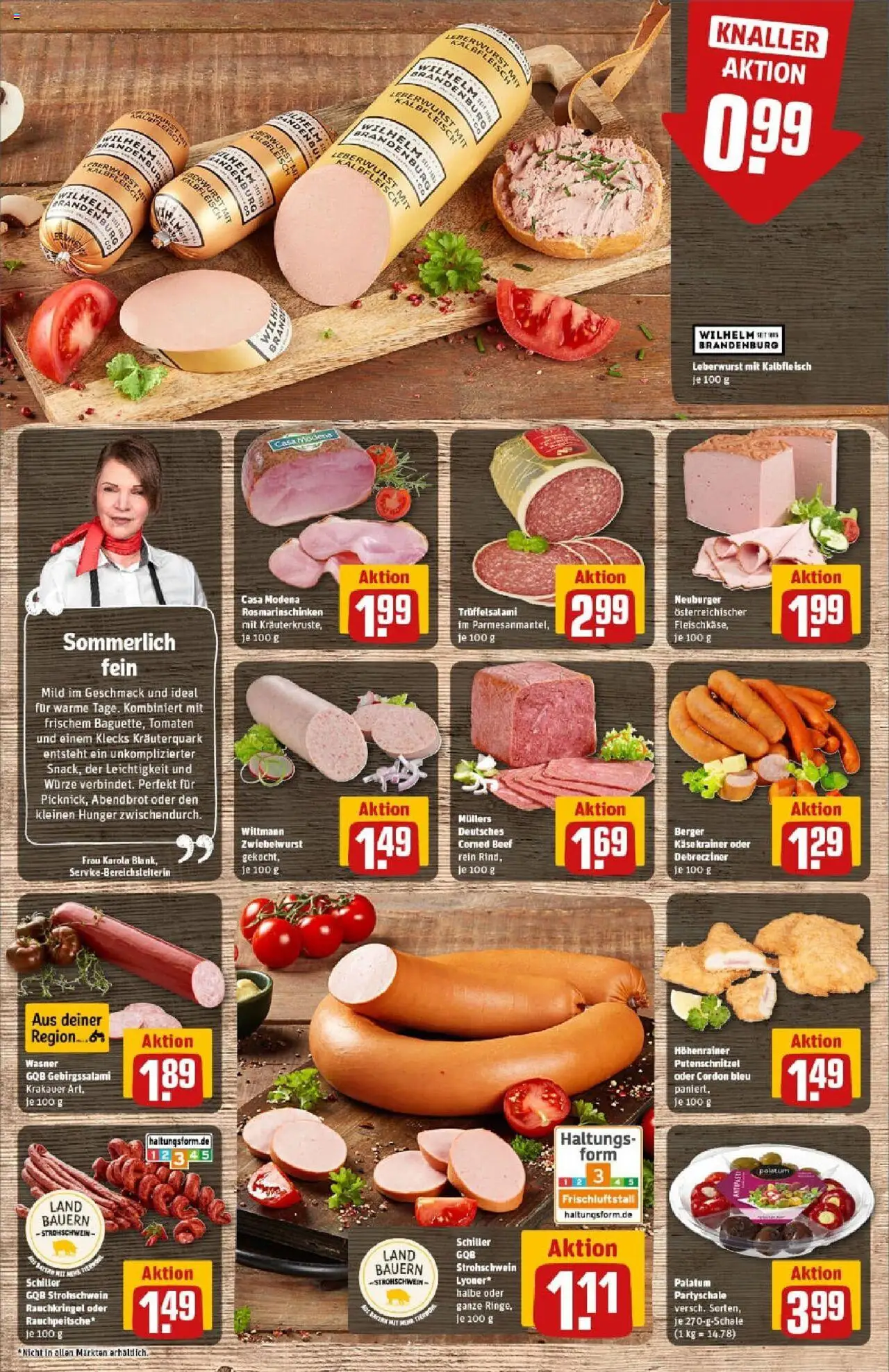 Rewe prospekt Dachau	 - gültig ab dem 29.06.2025 | Seite: 14 | Produkte: Tomaten, Putenschnitzel, Salami, Fleisch