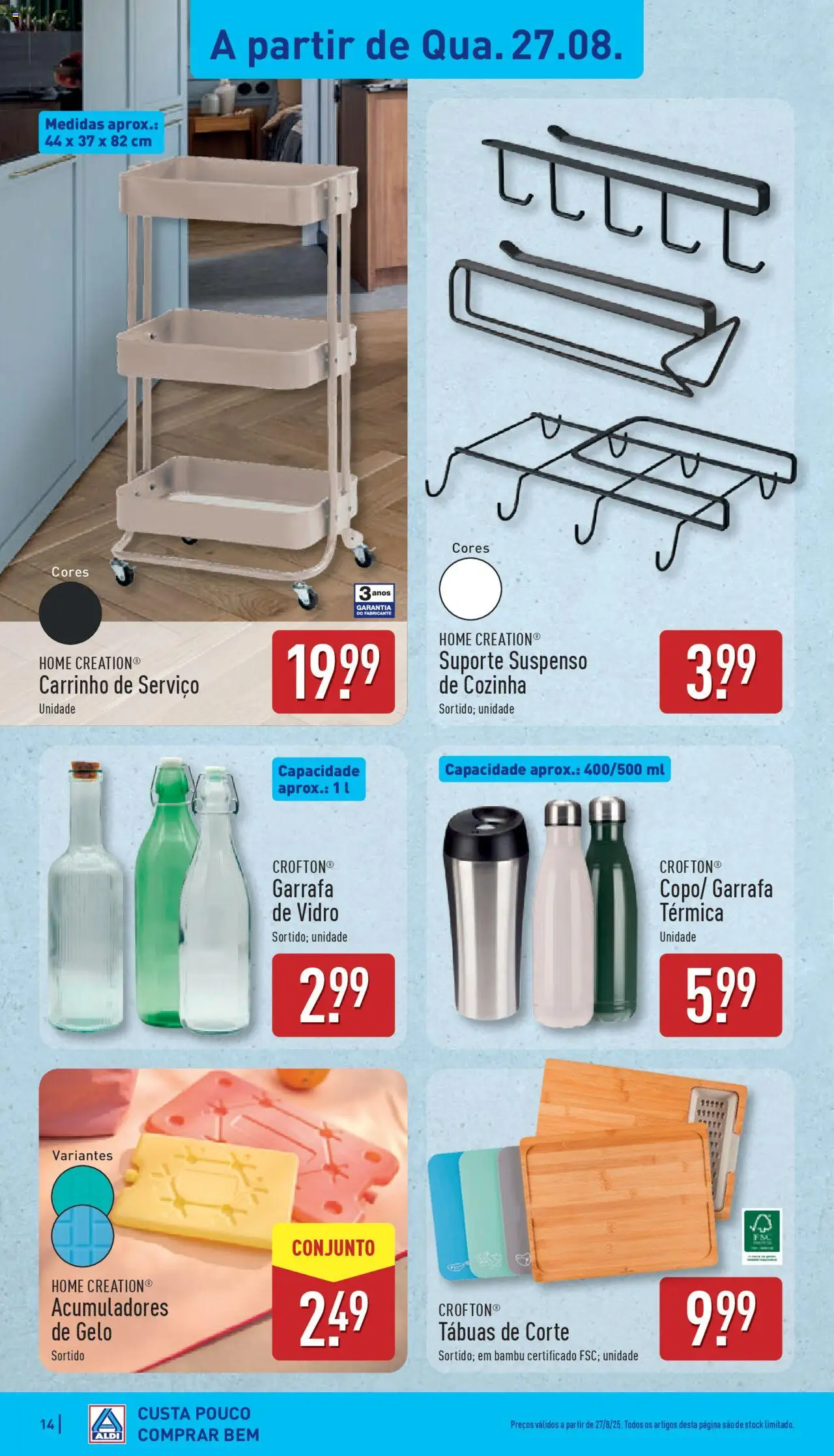 Aldi folheto │ válido de 25.08.2025 | Página: 14 | Produtos: Garrafa térmica