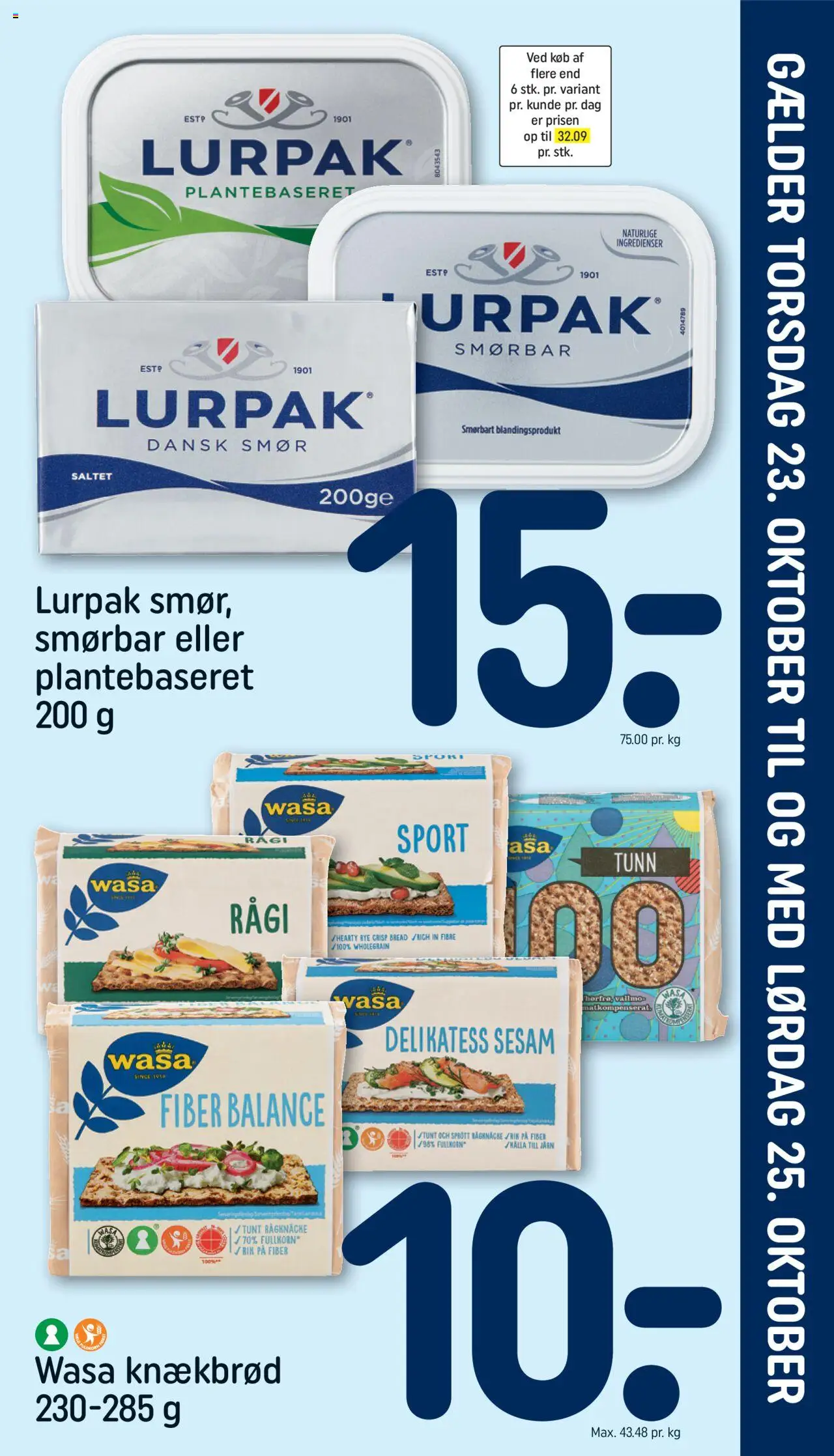 Rema 1000 tilbudsavis – gyldig fra 19.10.2025 | Side: 21 | Produkter: Smør, Knækbrød