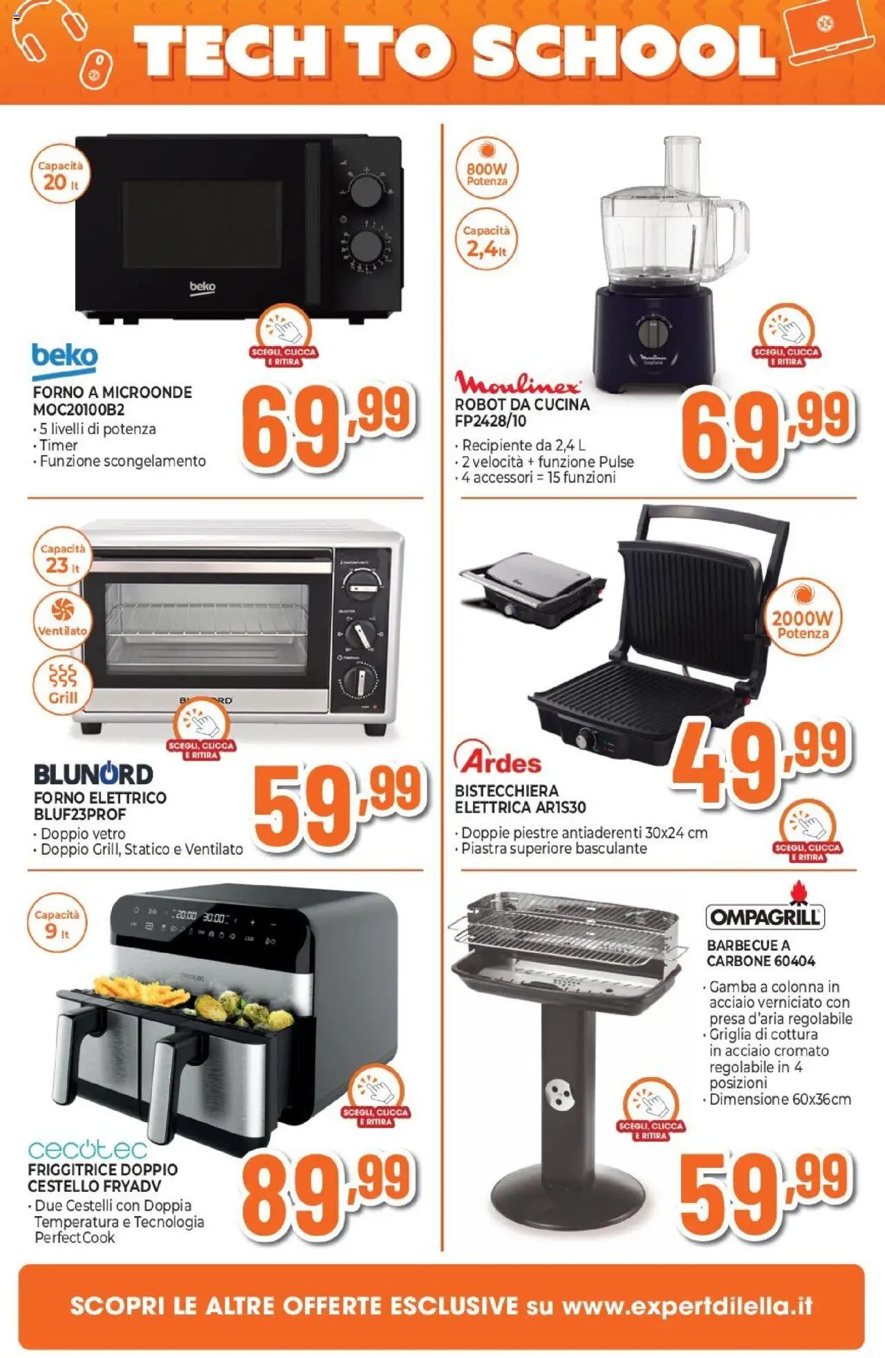 Volantino Expert del 14.08.2025 | Pagina: 22 | Prodotti: Barbecue, Robot, Robot da cucina, Forno elettrico