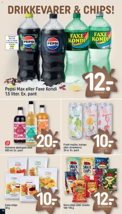 Fresh mojito, mango eller strawberry, 33 cl. Ex. pant gyldig fra 12.10.2025 | Side: 14