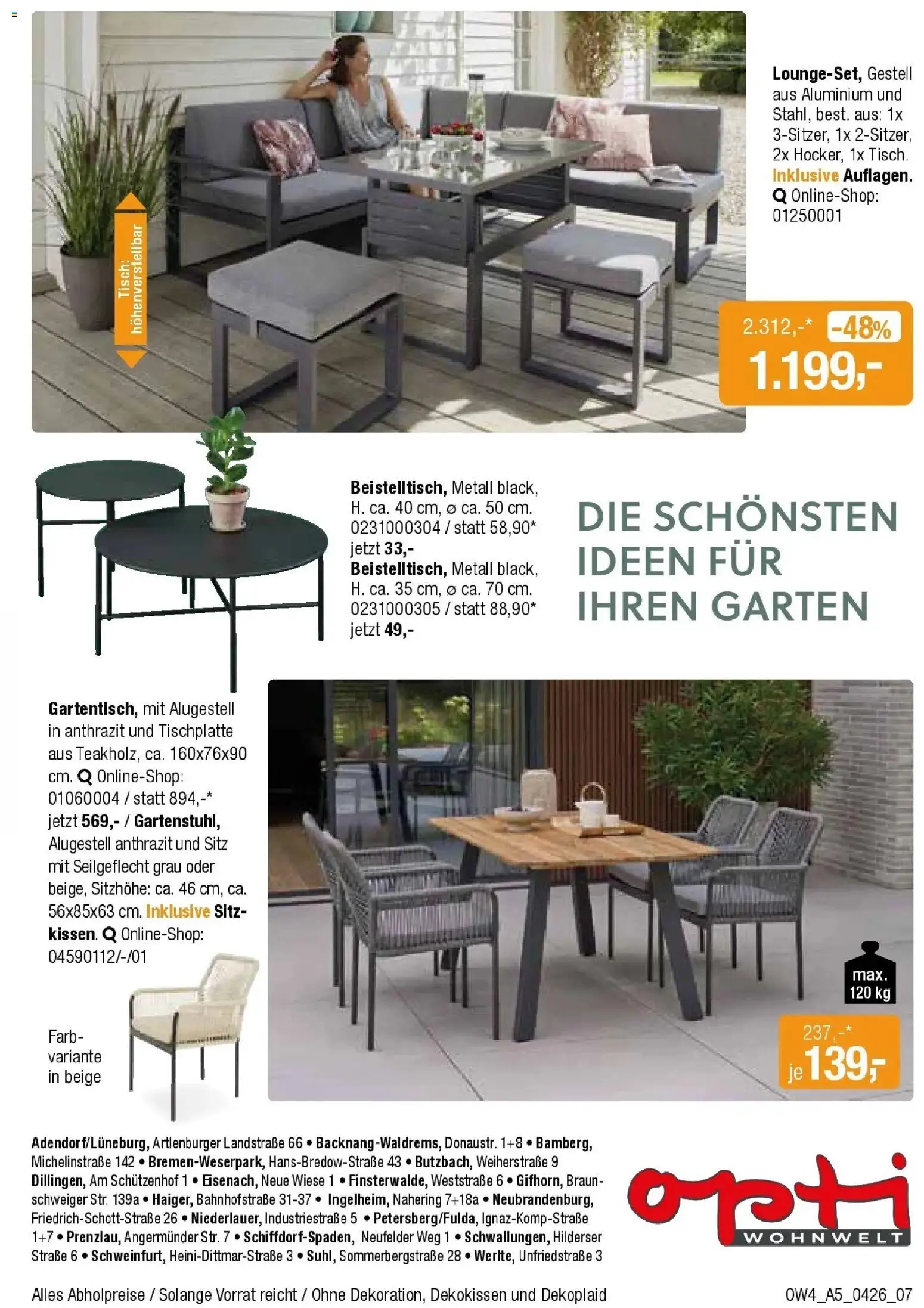 Angebote - Für Zuhause-Liebhaber – gültig ab 01.04.2026 | Seite: 7 | Produkte: Tisch