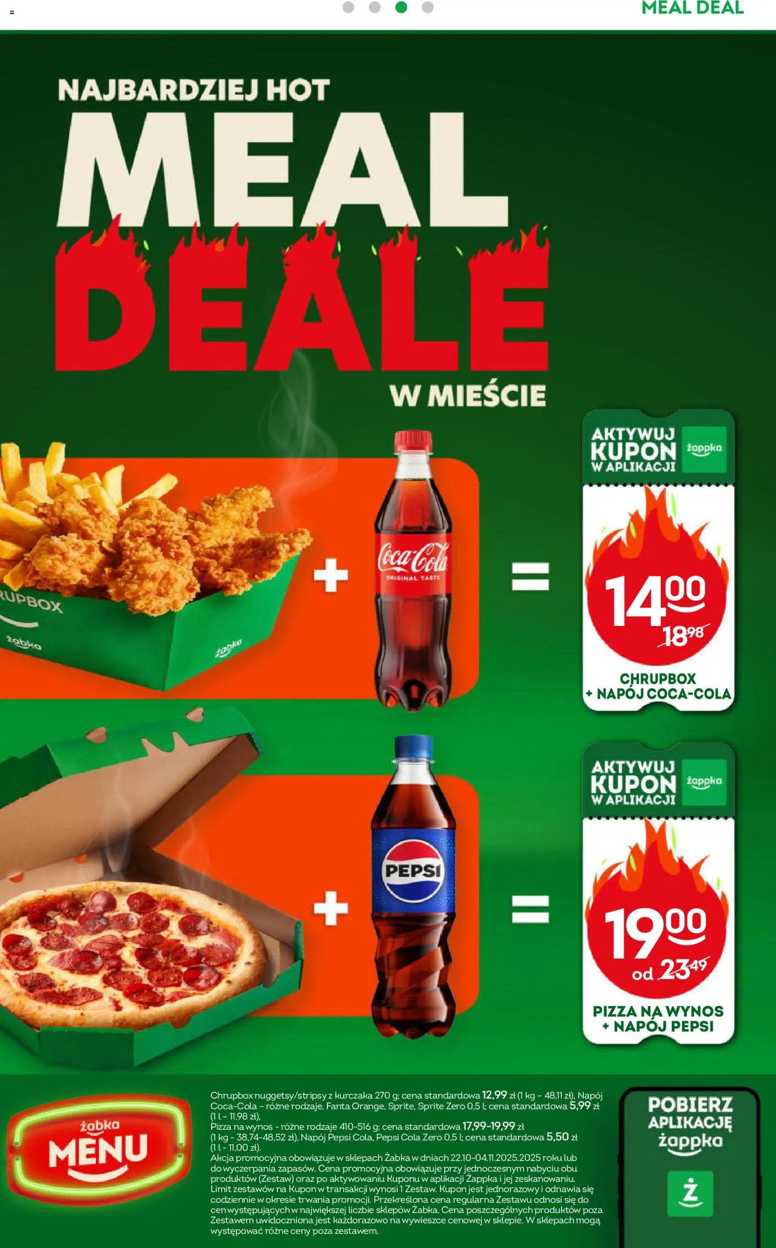 Żabka Gazetka od 22.10.2025 | Strona: 64 | Produkty: Pepsi, Sprite, Pizza