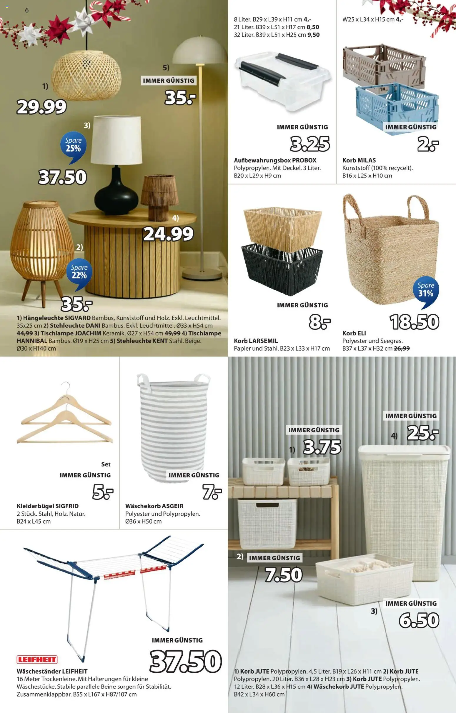 JYSK Angebote gültig ab 17.12.2025 | Seite: 6 | Produkte: Korb, Kleiderbügel