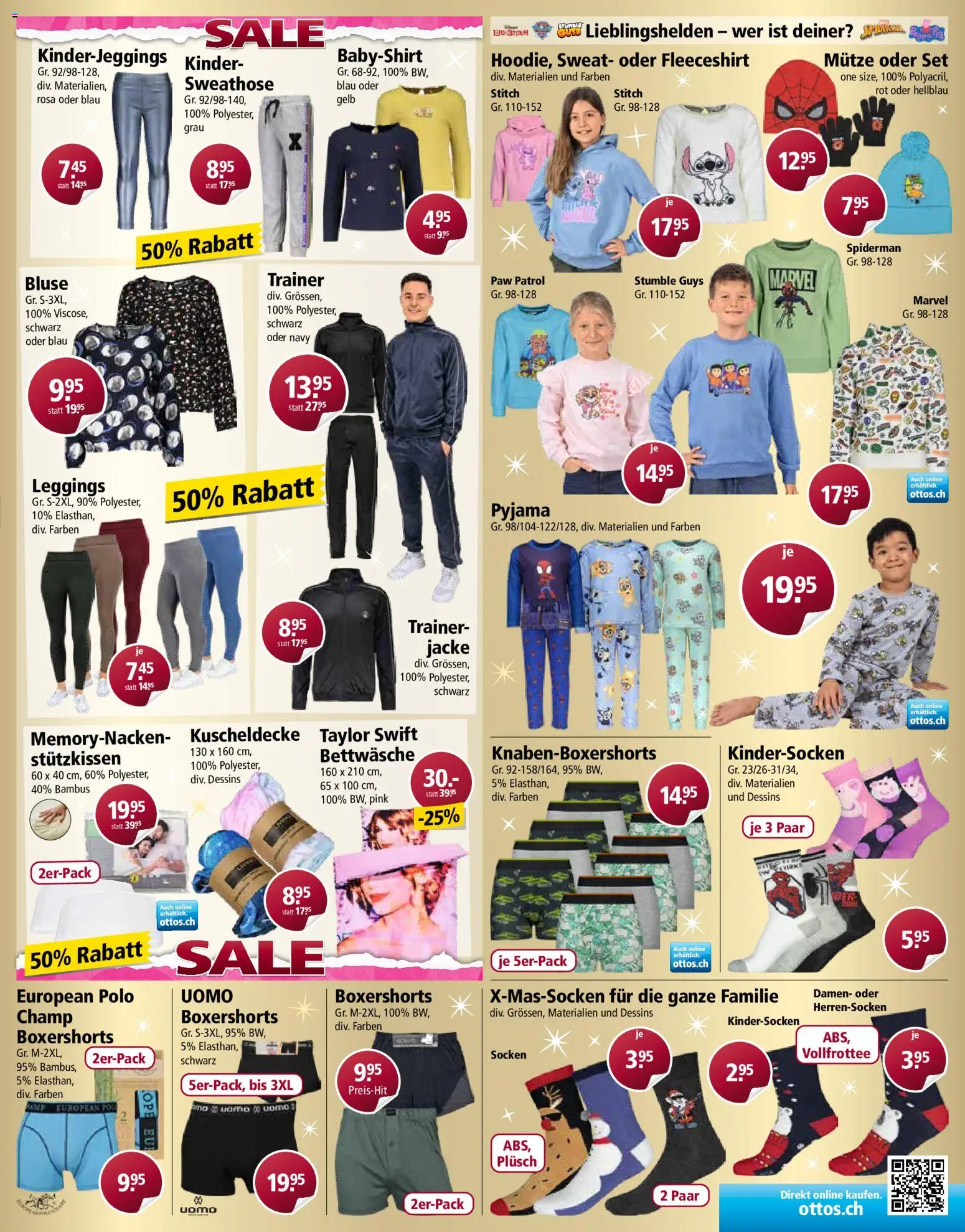 Otto's Aktionen – gültig ab 01.12.2025 | Seite: 9 | Produkte: Leggings, Jacke, Pyjama, Bettwäsche