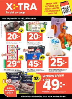 Coop X:-TRA - erbjudanden - Förhandsvisning av reklamblad från butik Coop X:-TRA aktuell från 20.10.2025