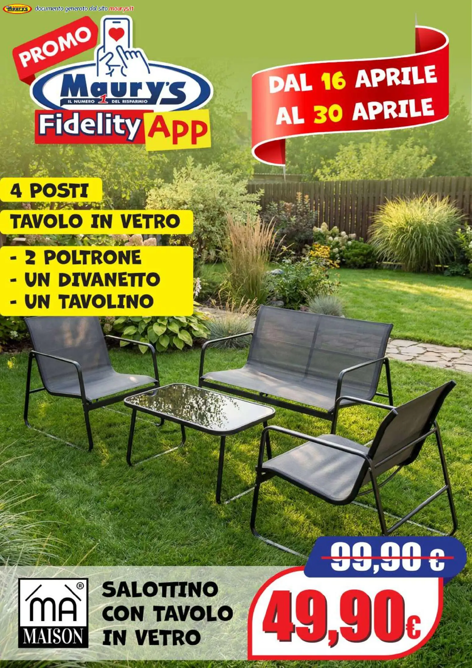 Volantino Maury's del 16.04.2026 | Pagina: 2 | Prodotti: Tavolino, Tavolo