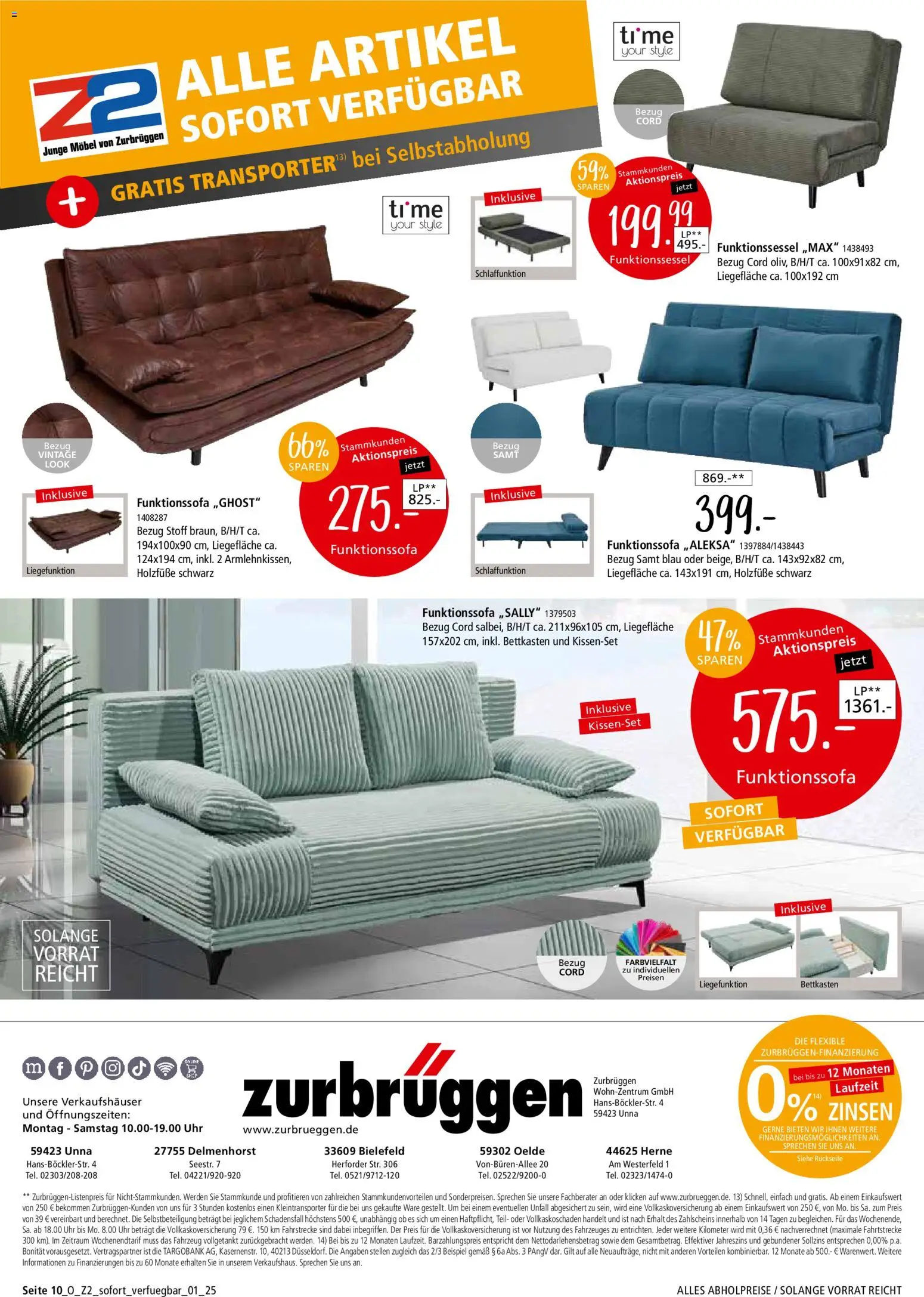 Zurbrüggen Sofort verfügbare Artikel – gültig ab 05.12.2025 | Seite: 10 | Produkte: Uhr