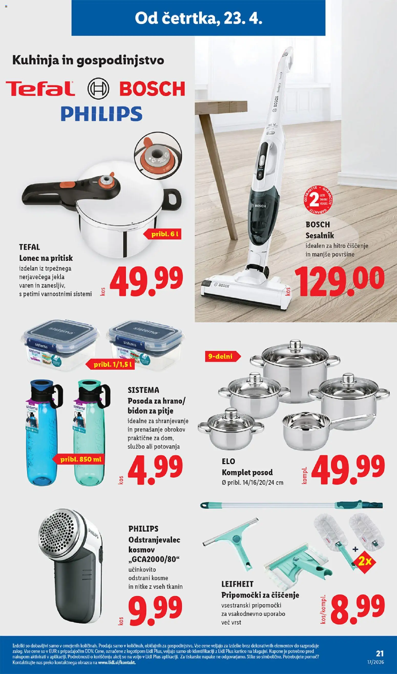 Novi Lidl katalog ponudbe – veljaven od 23.04.2026 | Stran: 39 | Izdelki: Kuhinja, Sesalnik